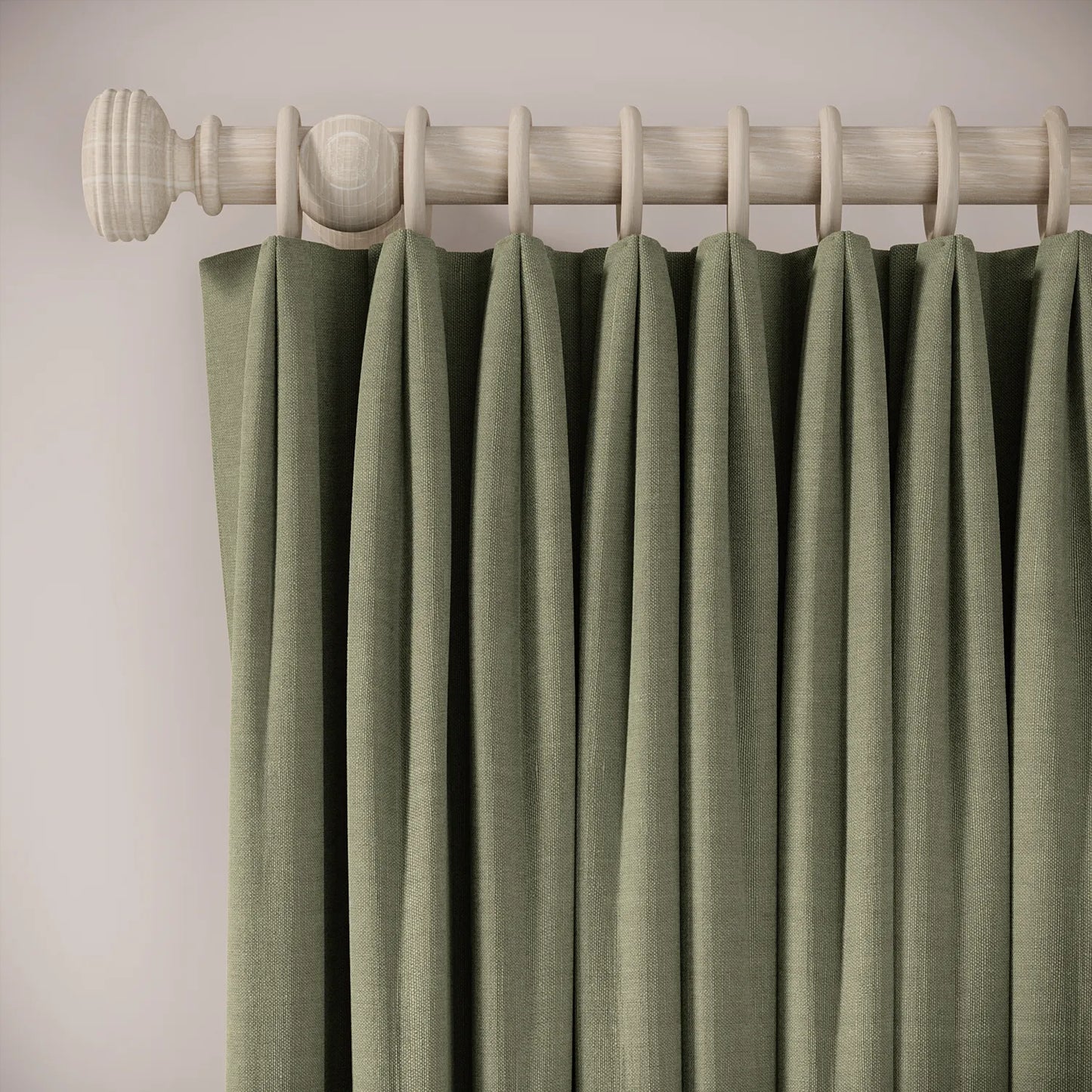 Fido Curtains - Pure Linen - Herbal