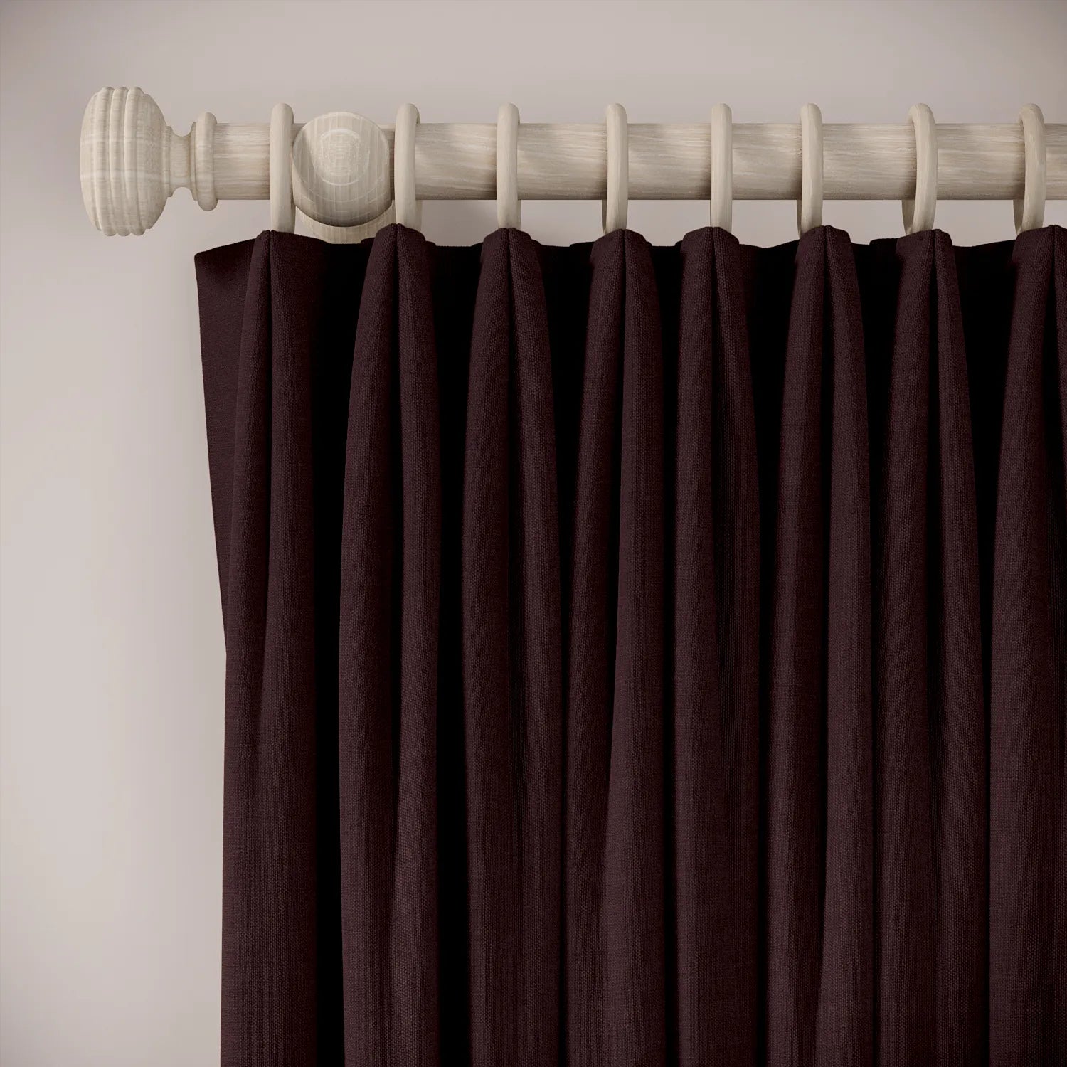 Fido Curtains - Pure Linen - Plumble