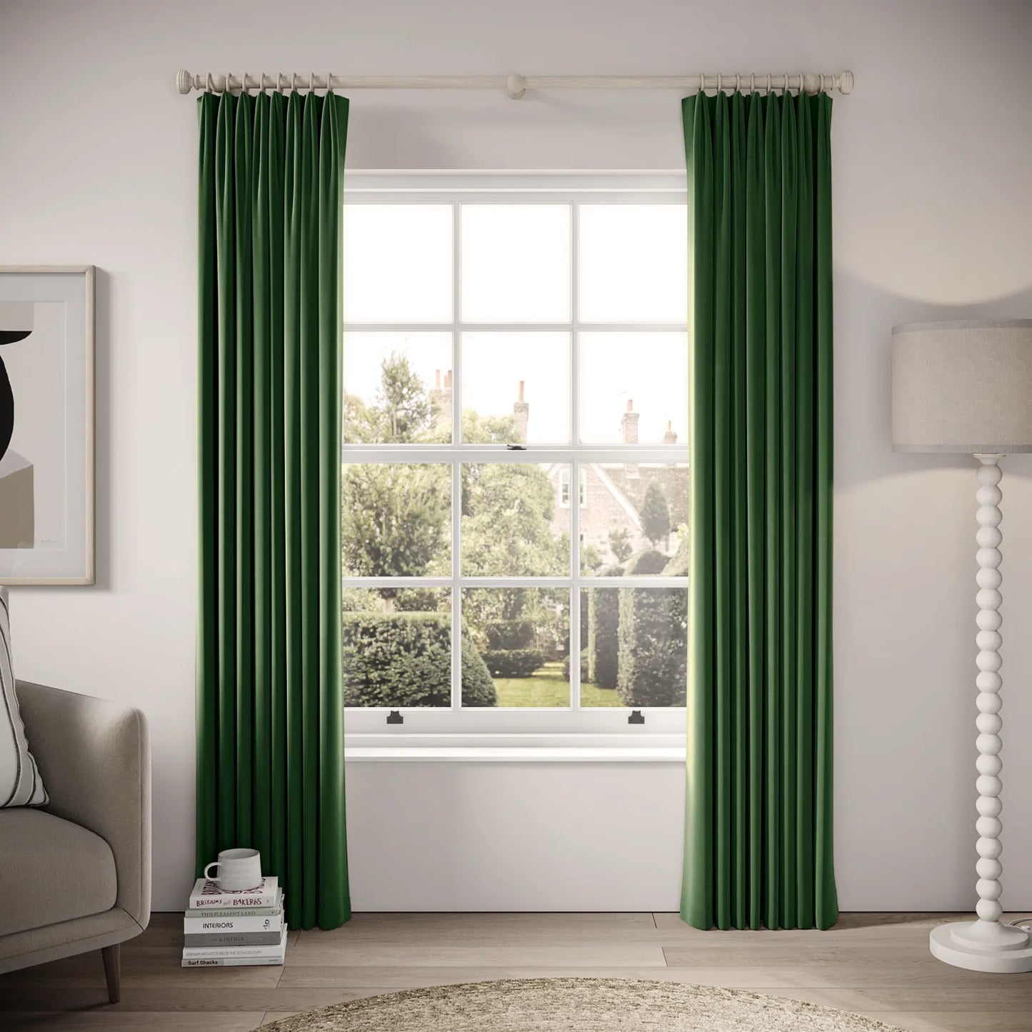 Fido Curtains - Soft Velvet - Billiards
