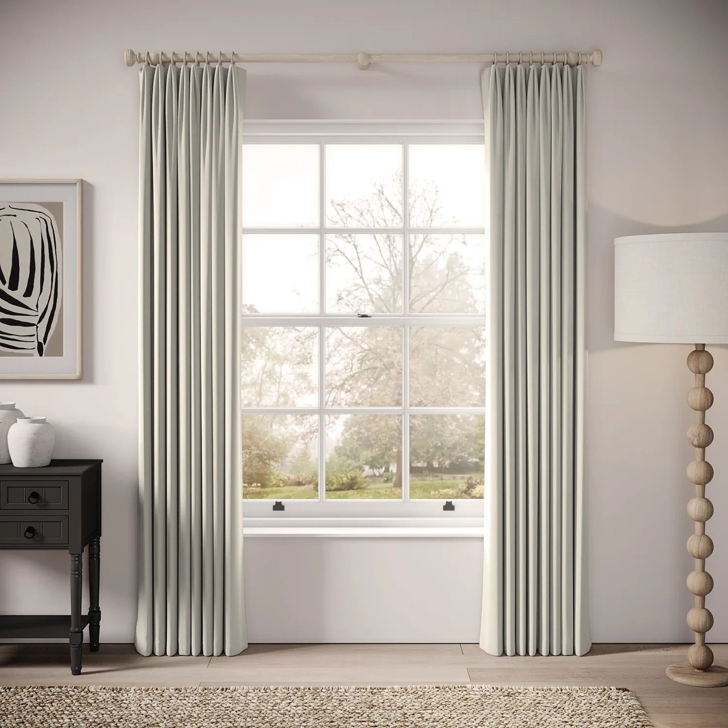 Fido Curtains - Soft Velvet - Mog