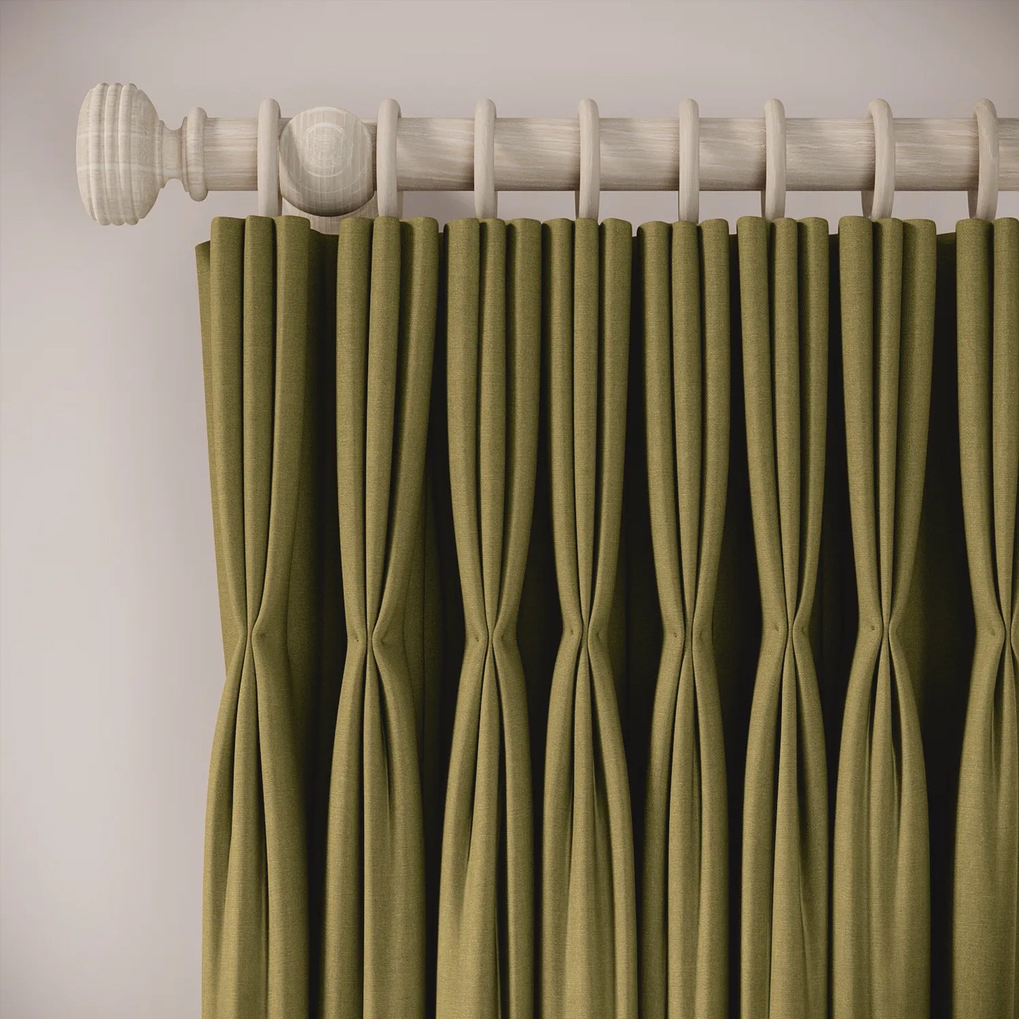 His Nibs Curtains - Brushed Cotton - Cricket
