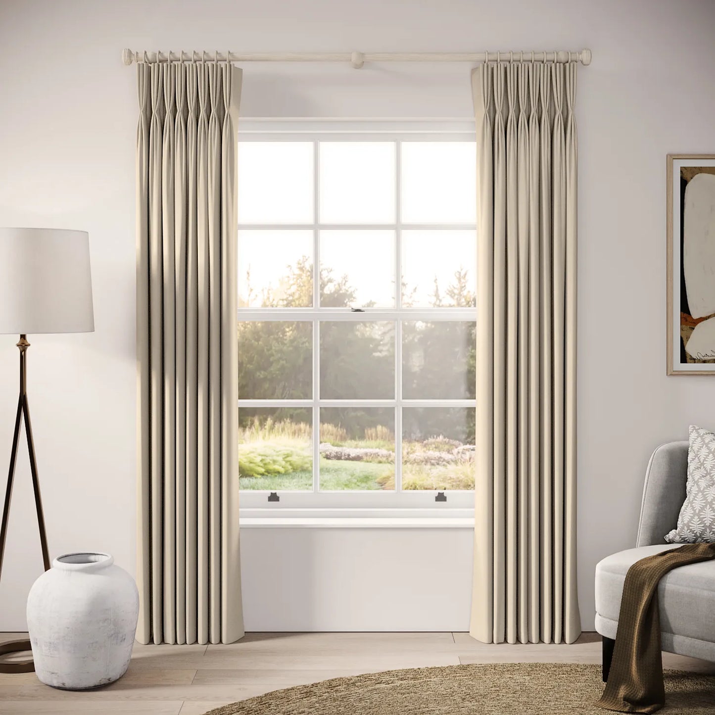 His Nibs Curtains - Brushed Cotton - Mantlepiece