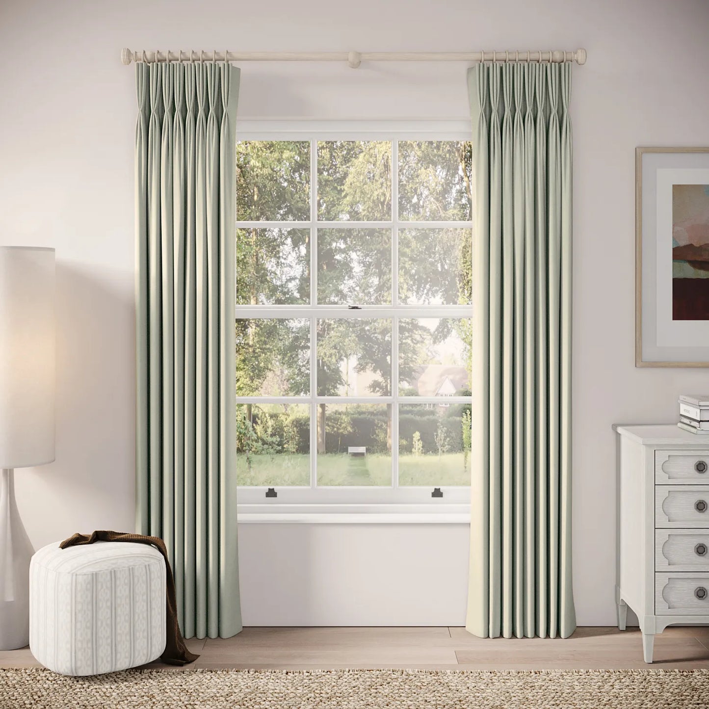 His Nibs Curtains - Brushed Cotton - Robin's Egg