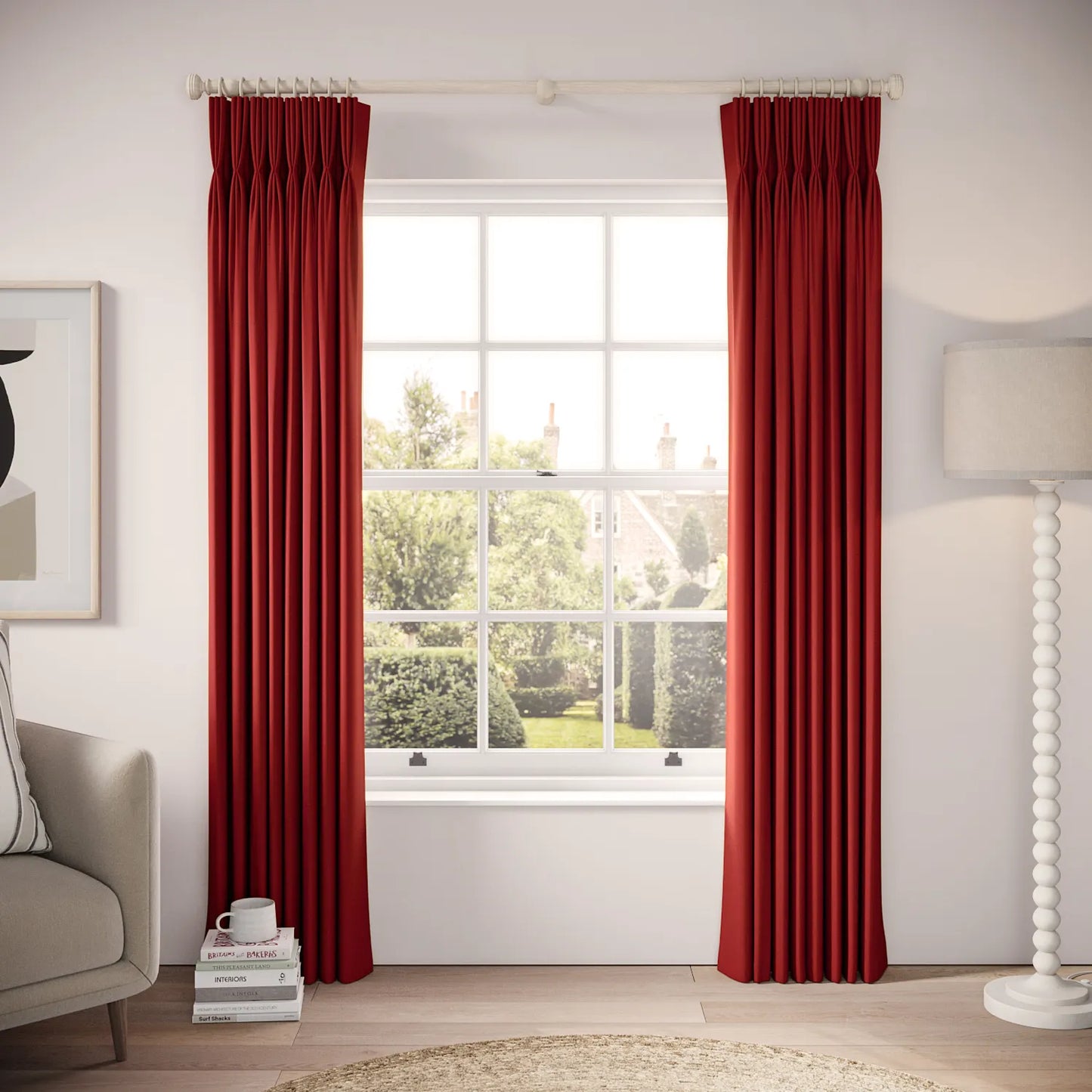 His Nibs Curtains - Brushed Cotton - Throne Room