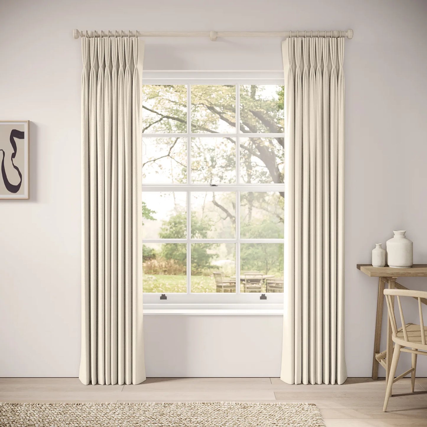 His Nibs Curtains - Eco Weave - Macchiato