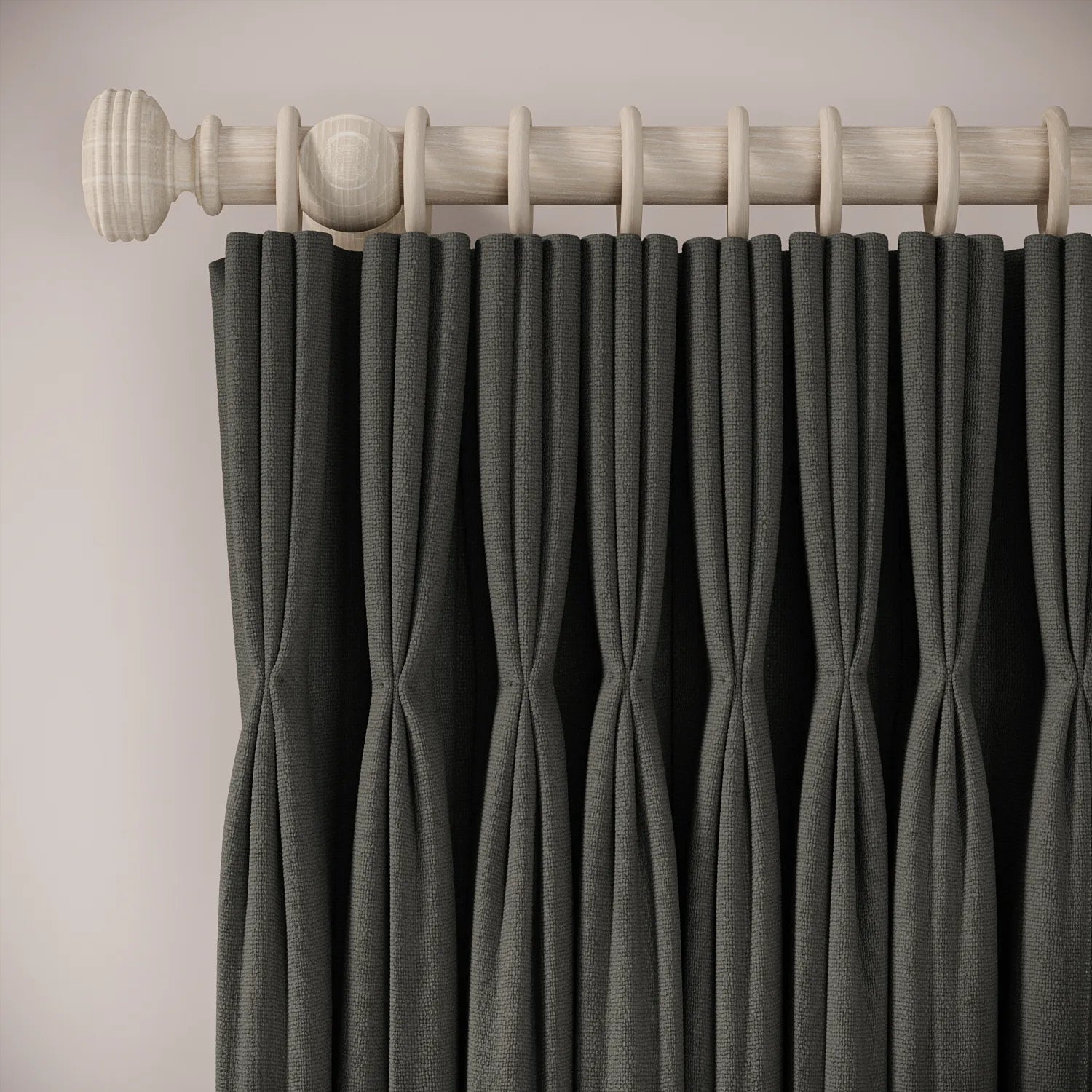 His Nibs Curtains - Eco Weave - Nimbus