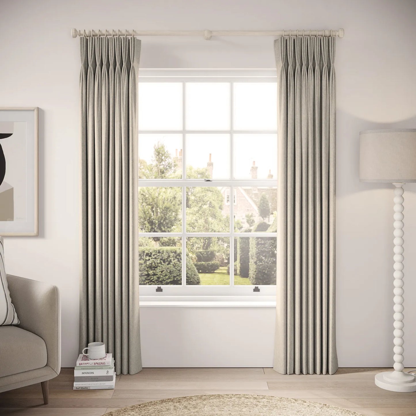 His Nibs Curtains - House Fabric - Cuckoo