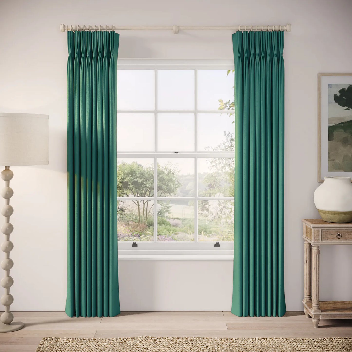 His Nibs Curtains - Linen Blend - Agra