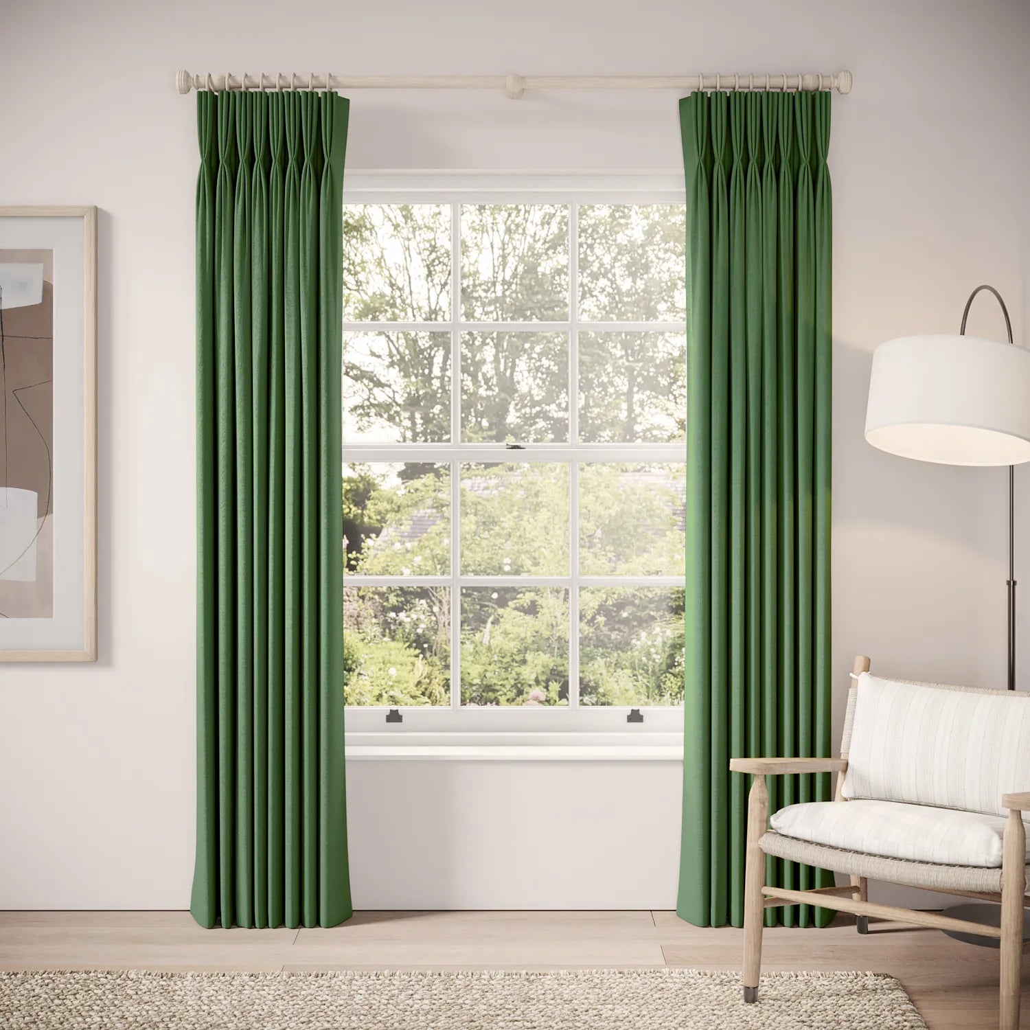 His Nibs Curtains - Linen Blend - Lawnmower