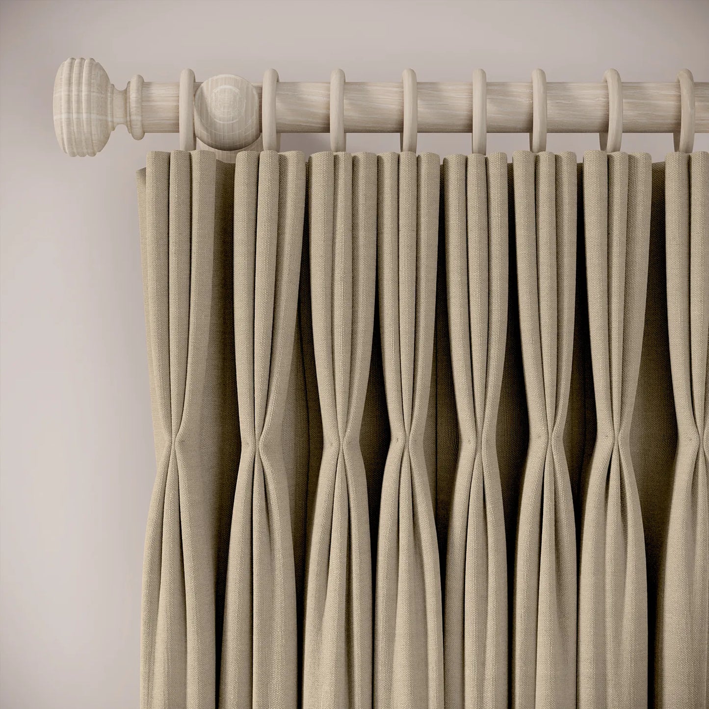 His Nibs Curtains - Pure Linen - Biscotti