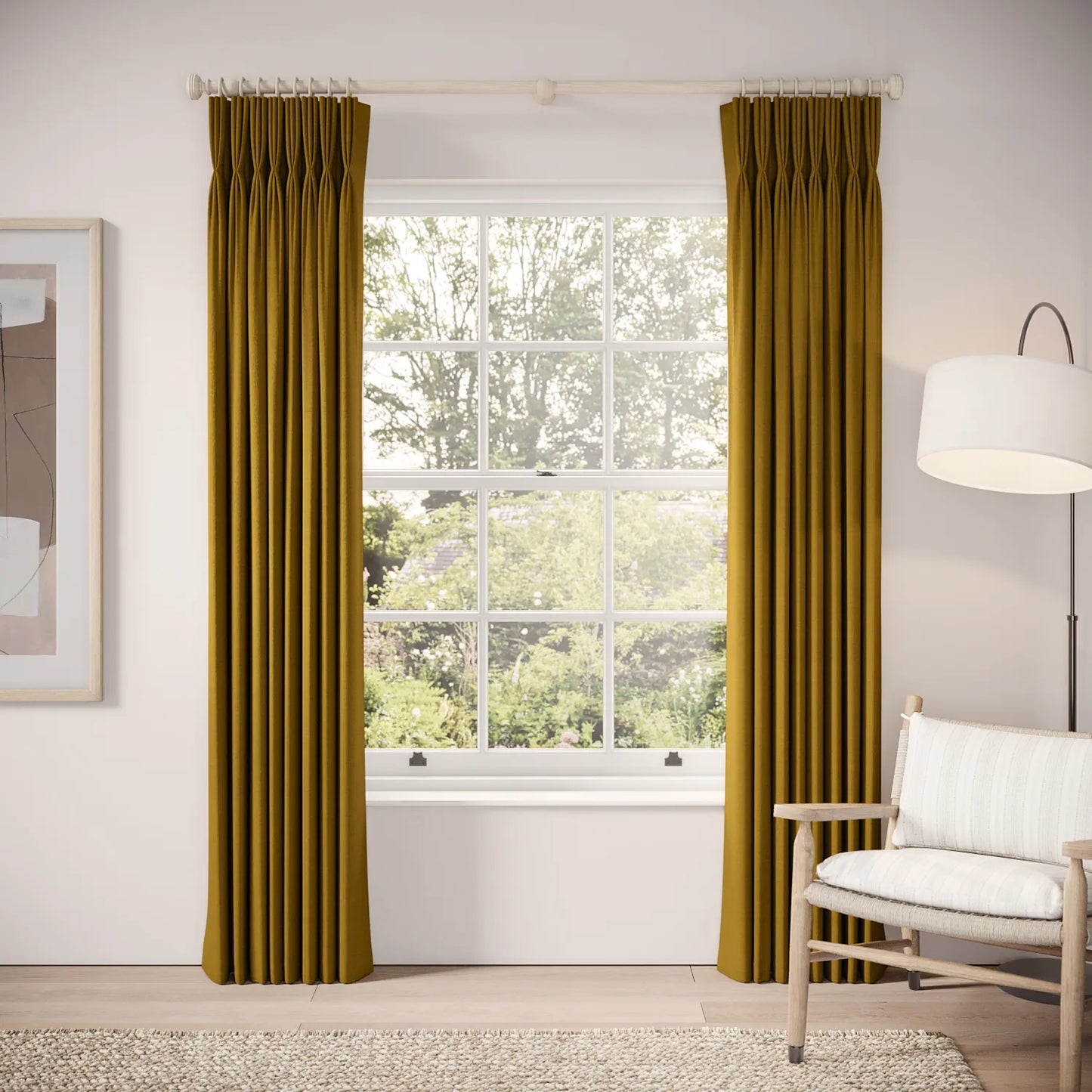 His Nibs Curtains - Pure Linen - Cezanne