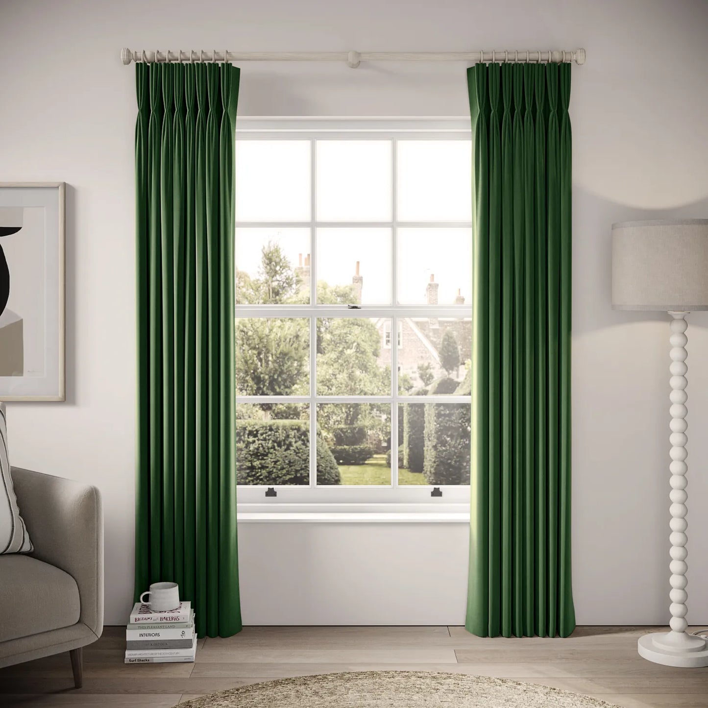 His Nibs Curtains - Soft Velvet - Billiards