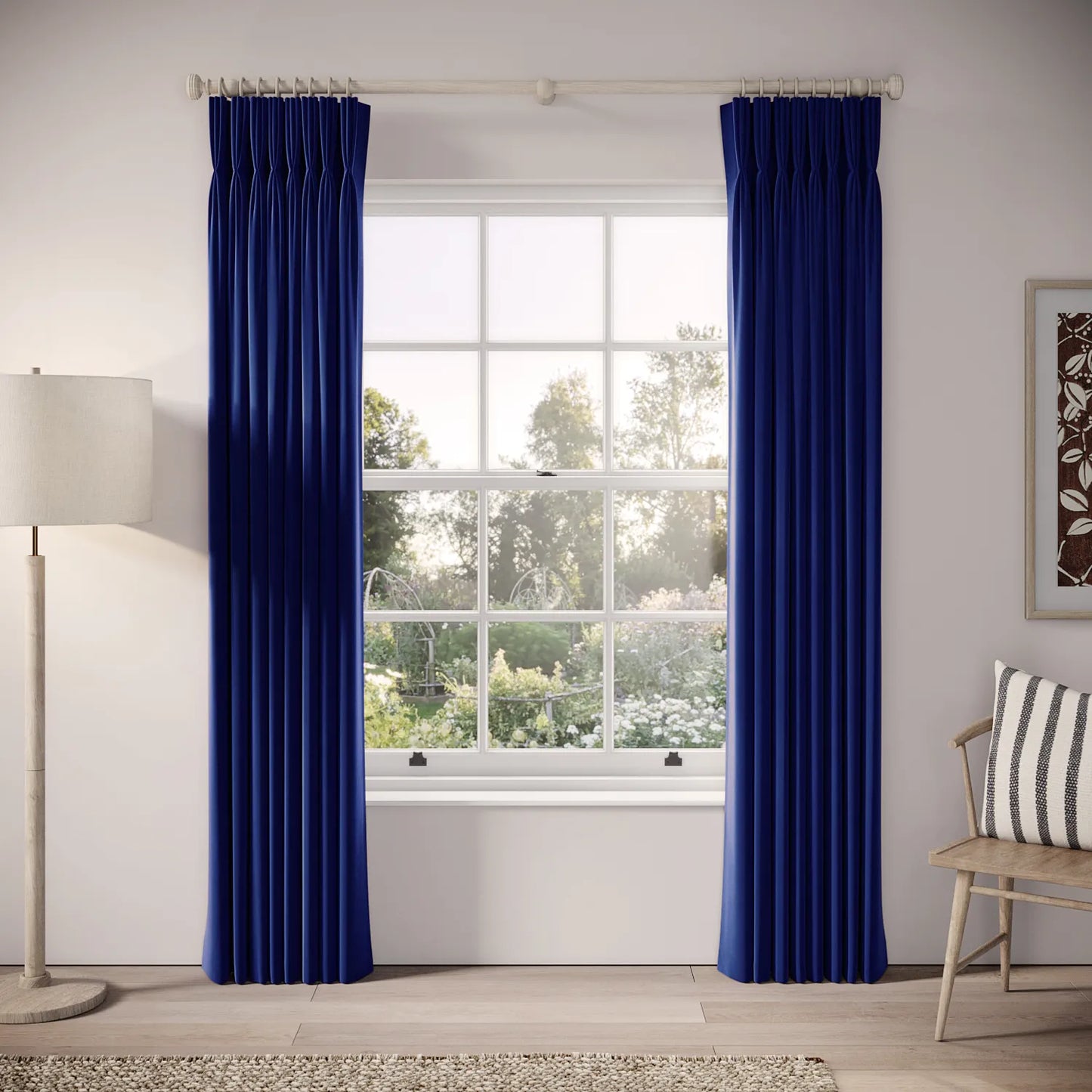 His Nibs Curtains - Soft Velvet - Darling