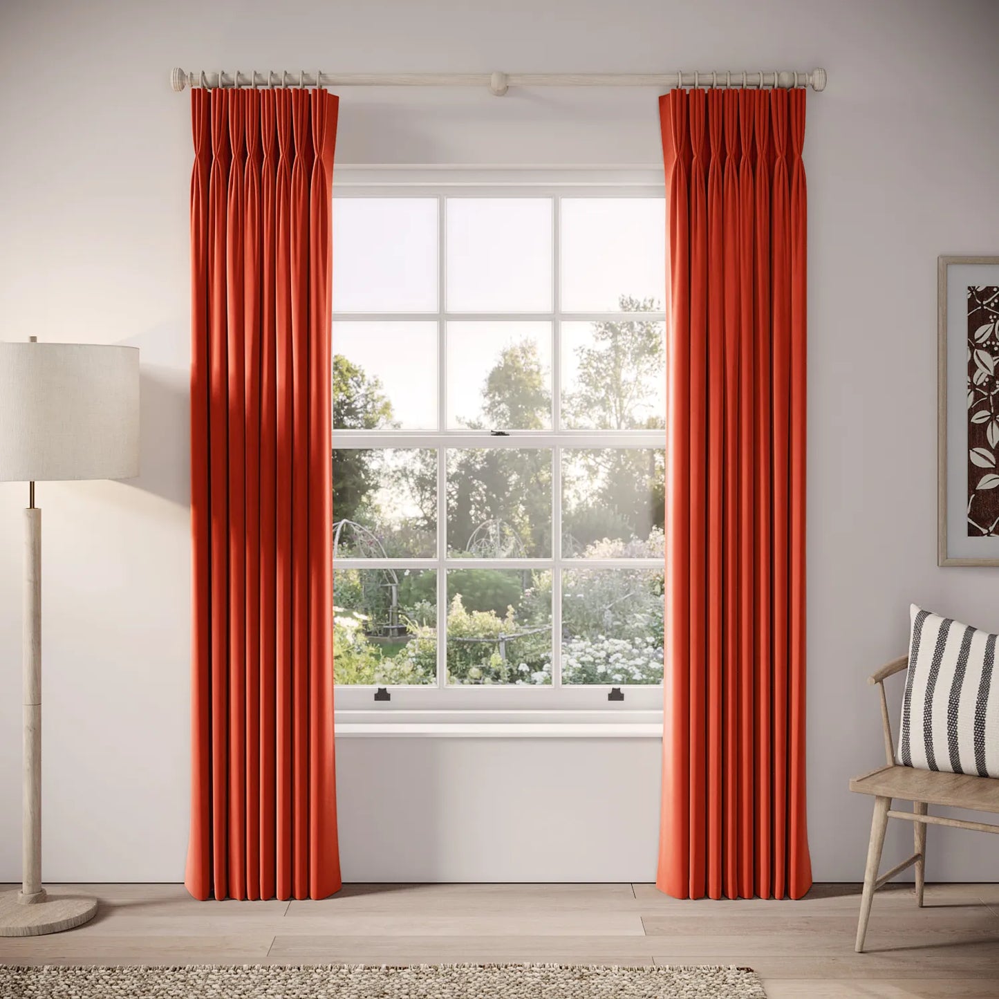 His Nibs Curtains - Soft Velvet - Logburner