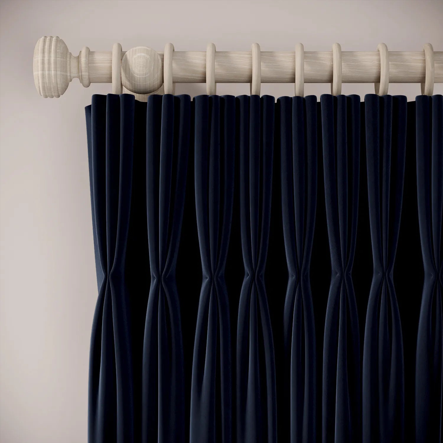 His Nibs Curtains - Soft Velvet - Nocturne