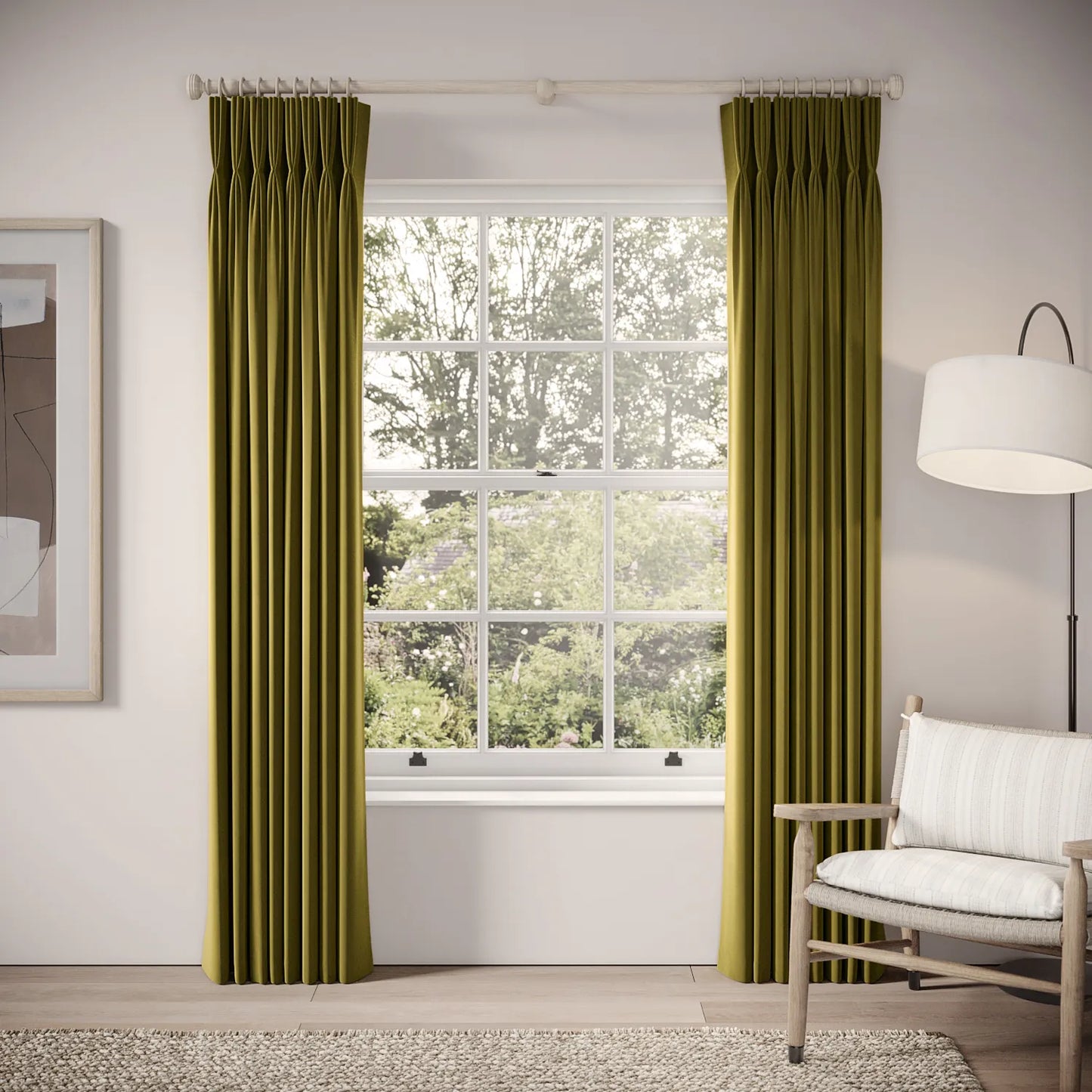 His Nibs Curtains - Soft Velvet - Thicket