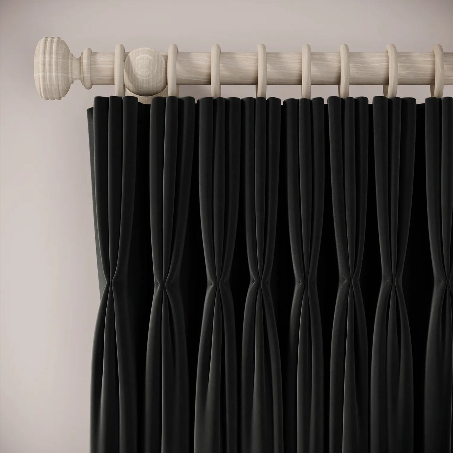 His Nibs Curtains - Soft Velvet - Void