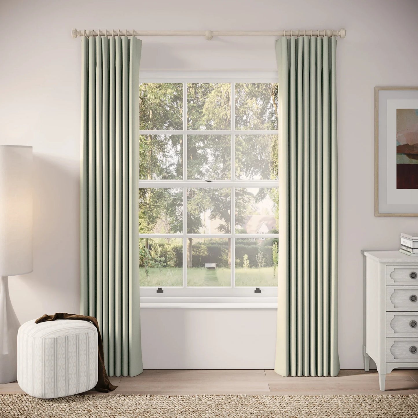 Lazy Sunday Curtains - Brushed Cotton - Robin's Egg