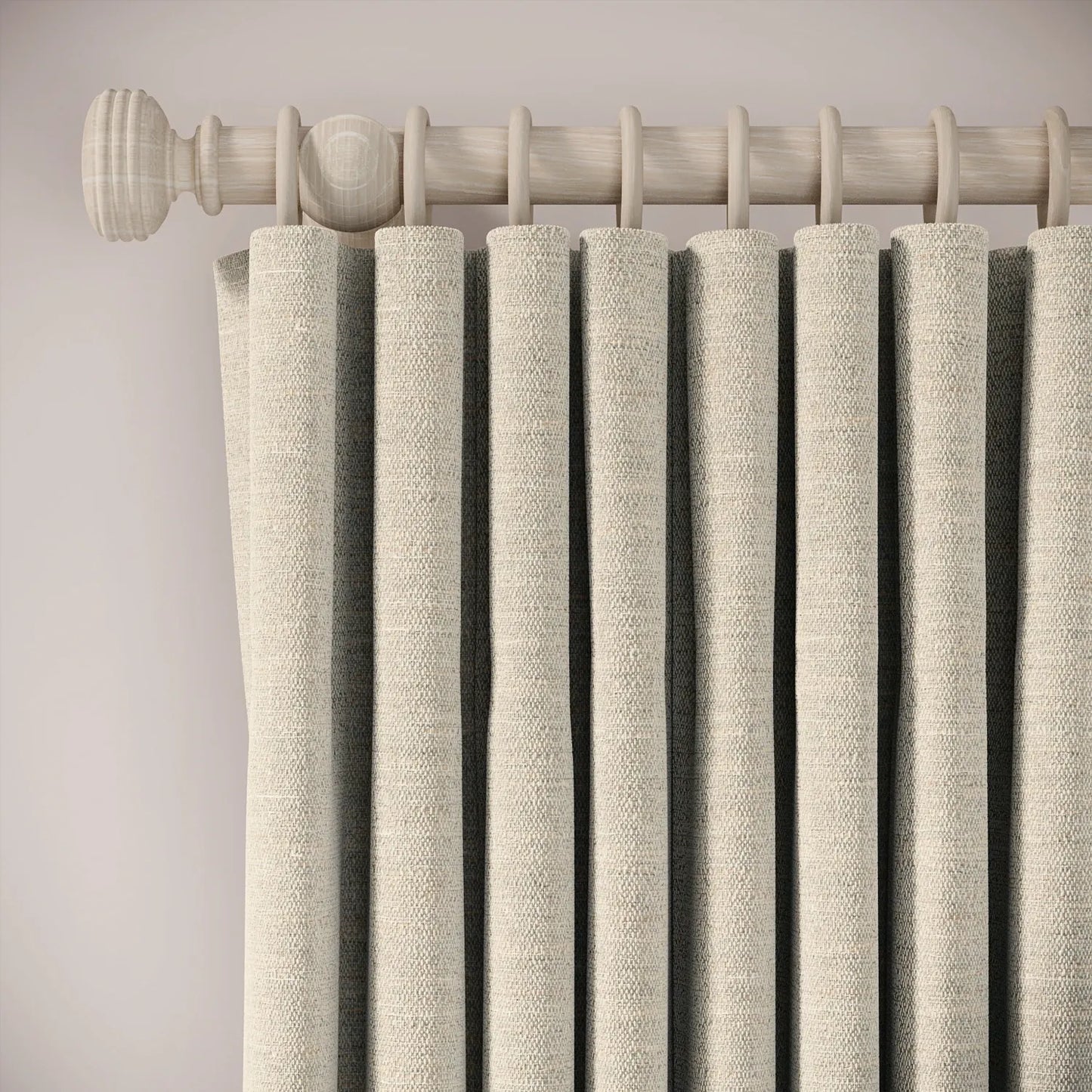 Lazy Sunday Curtains - Eco Boucle - Pebblish