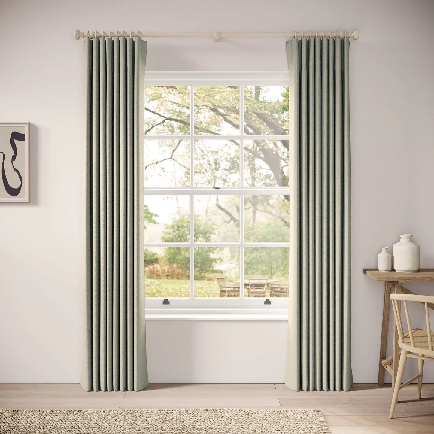 Lazy Sunday Curtains - Eco Weave - Tidal Pool
