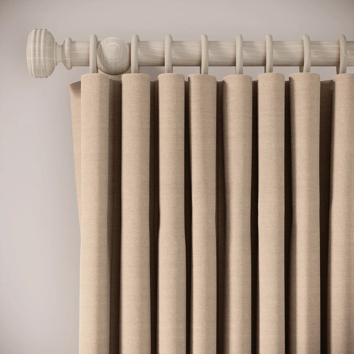 Lazy Sunday Curtains - Pure Linen - Conch