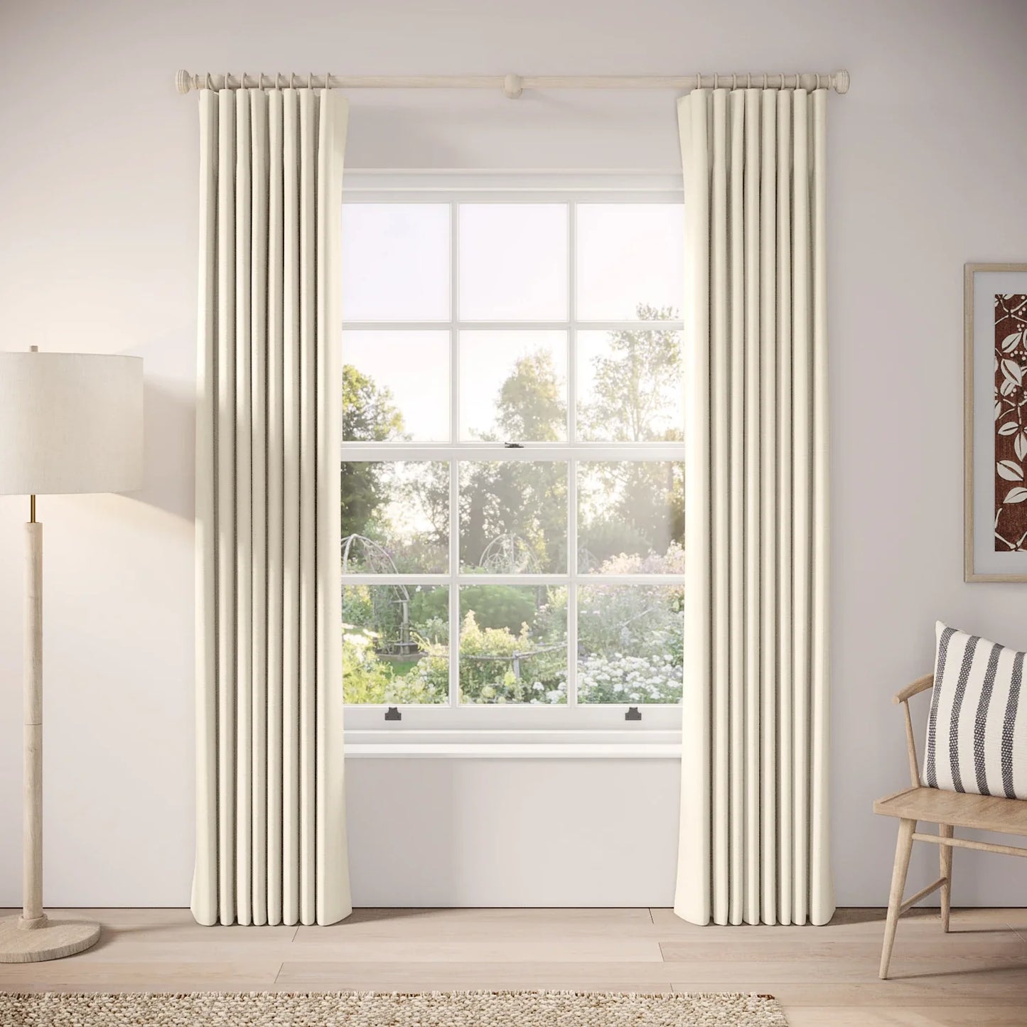 Lazy Sunday Curtains - Pure Linen - Shakespeare