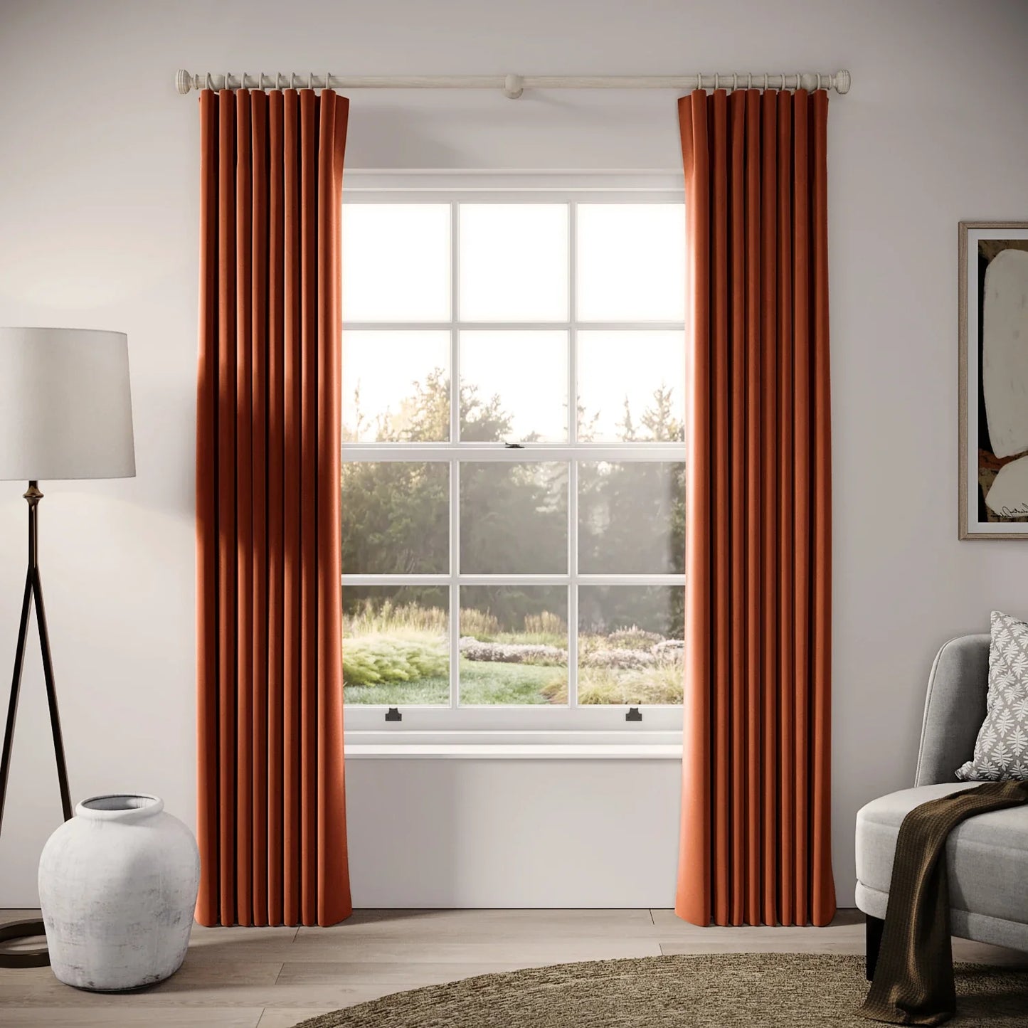 Lazy Sunday Curtains - Soft Velvet - Cookout