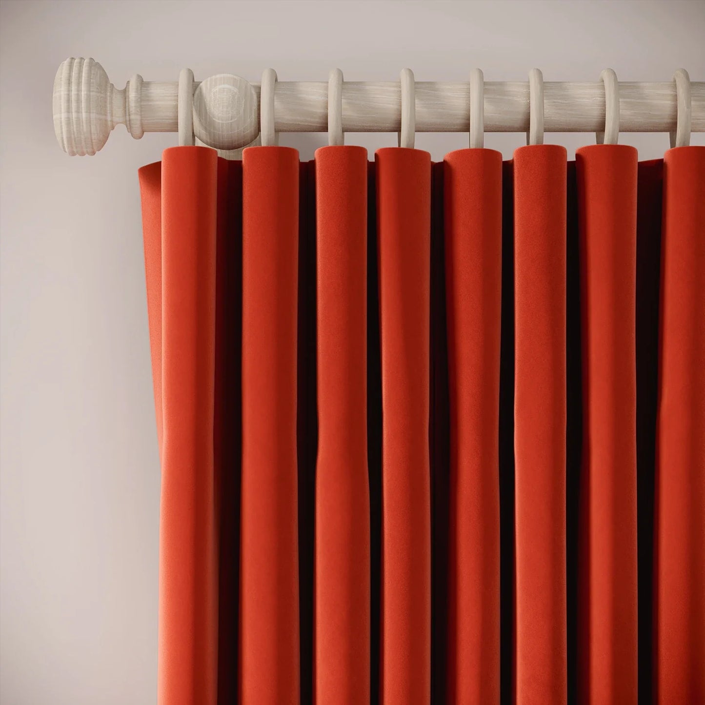 Lazy Sunday Curtains - Soft Velvet - Logburner