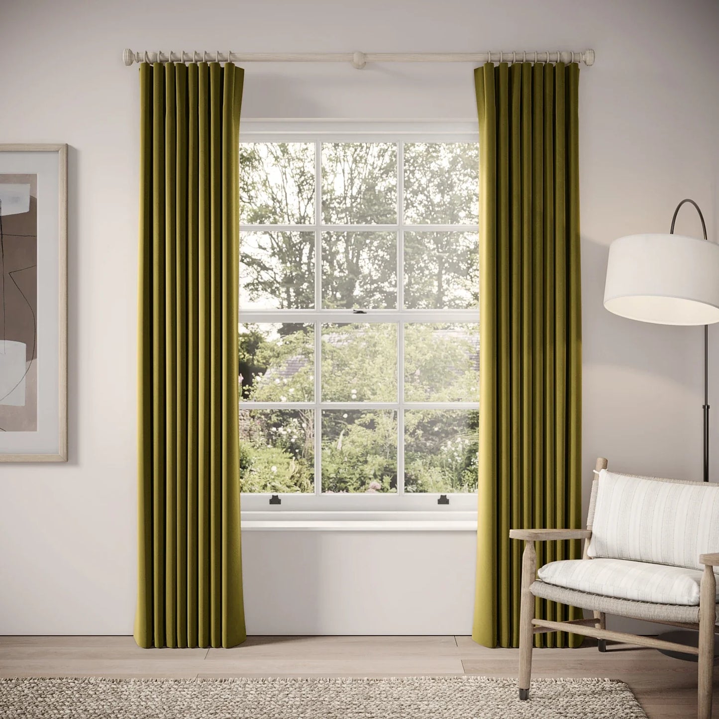 Lazy Sunday Curtains - Soft Velvet - Thicket