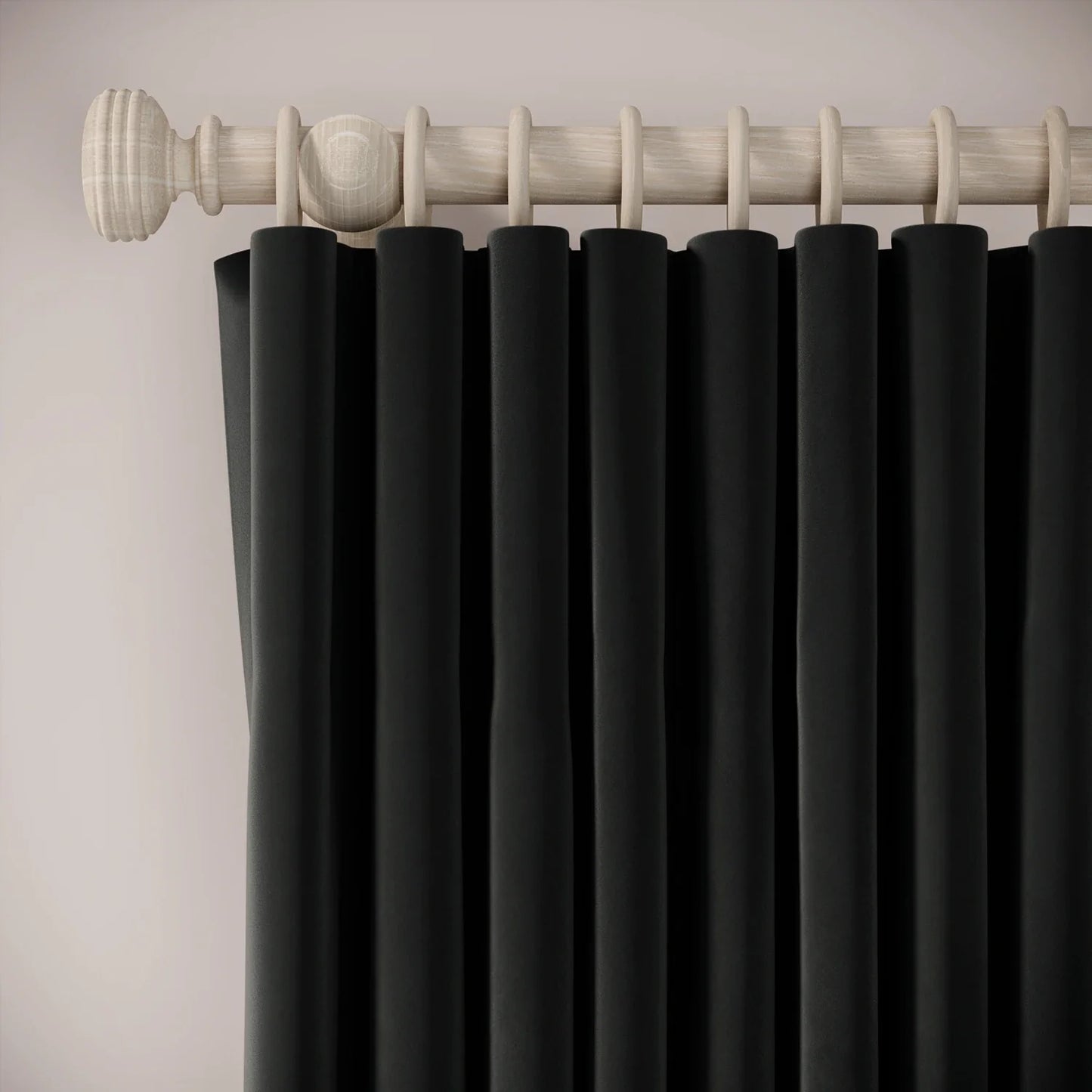 Lazy Sunday Curtains - Soft Velvet - Void