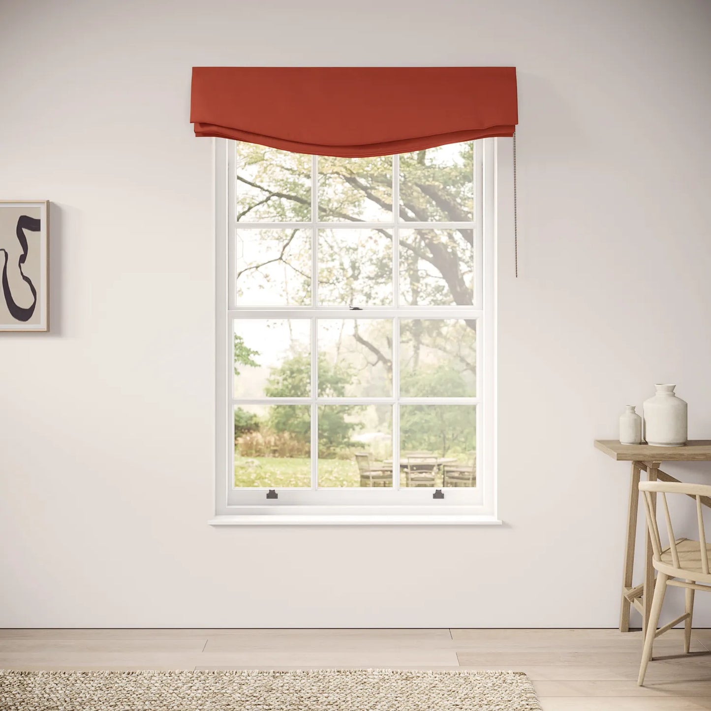 Lumley Blind - Linen Blend - Cardinal