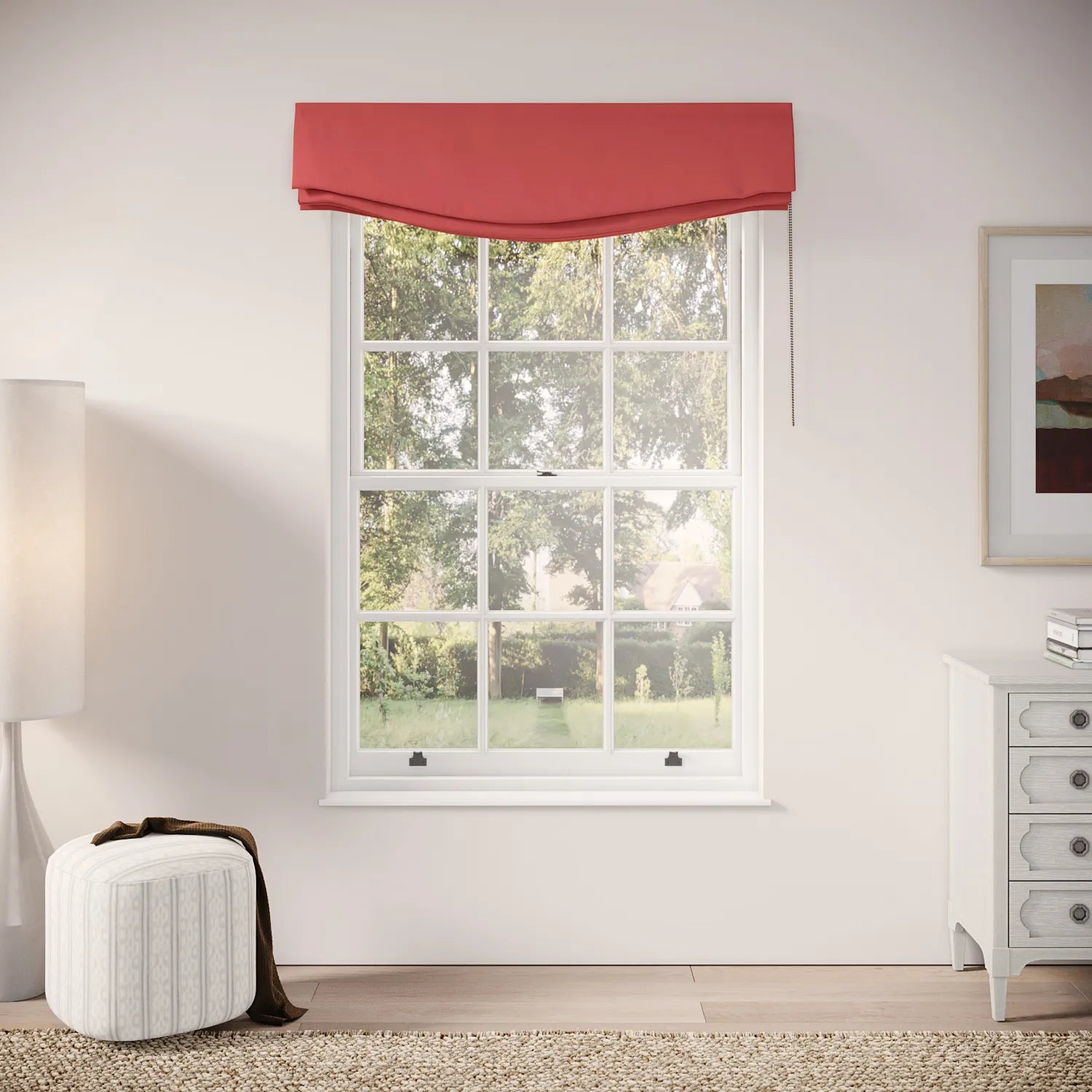 Lumley Blind - Linen Blend - Crimsonite