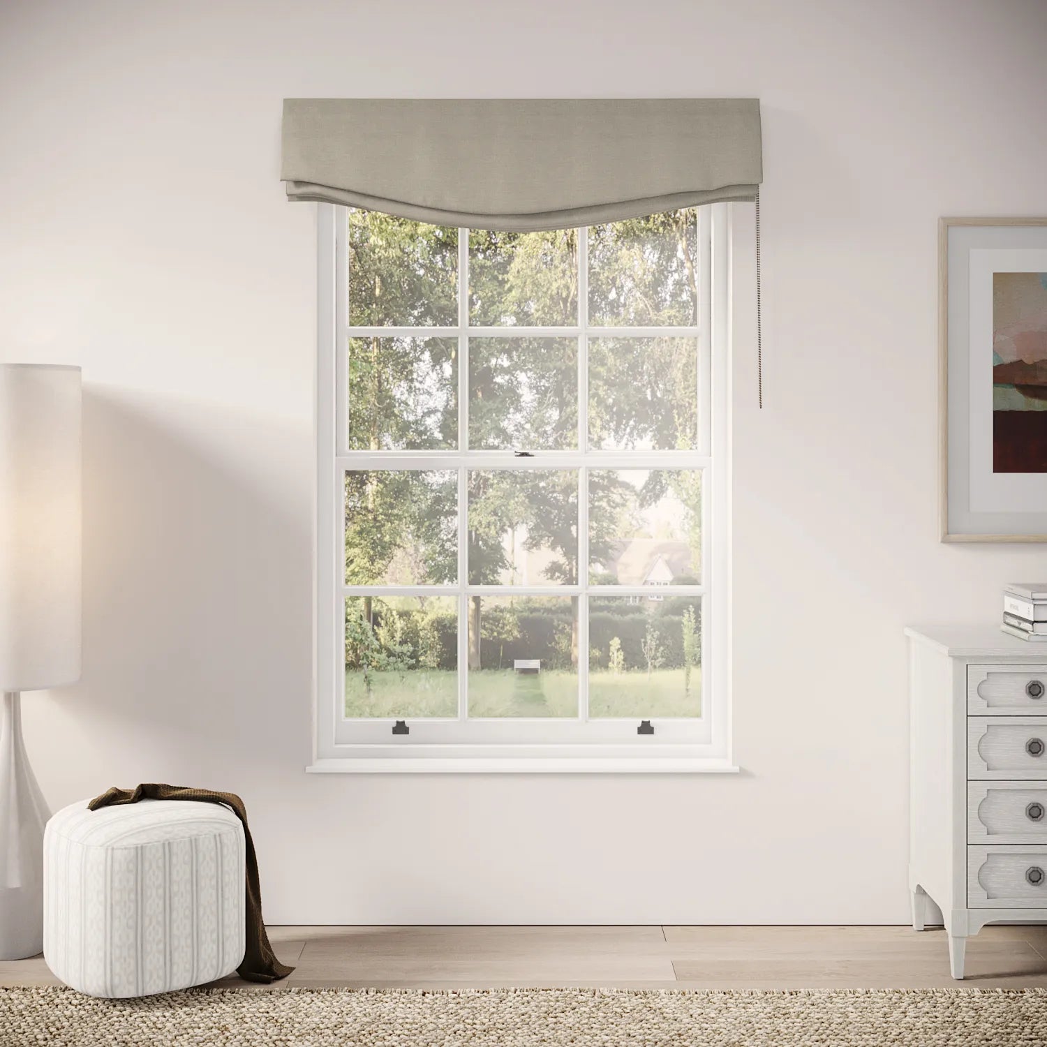 Lumley Blind - Pure Linen - Powis Castle