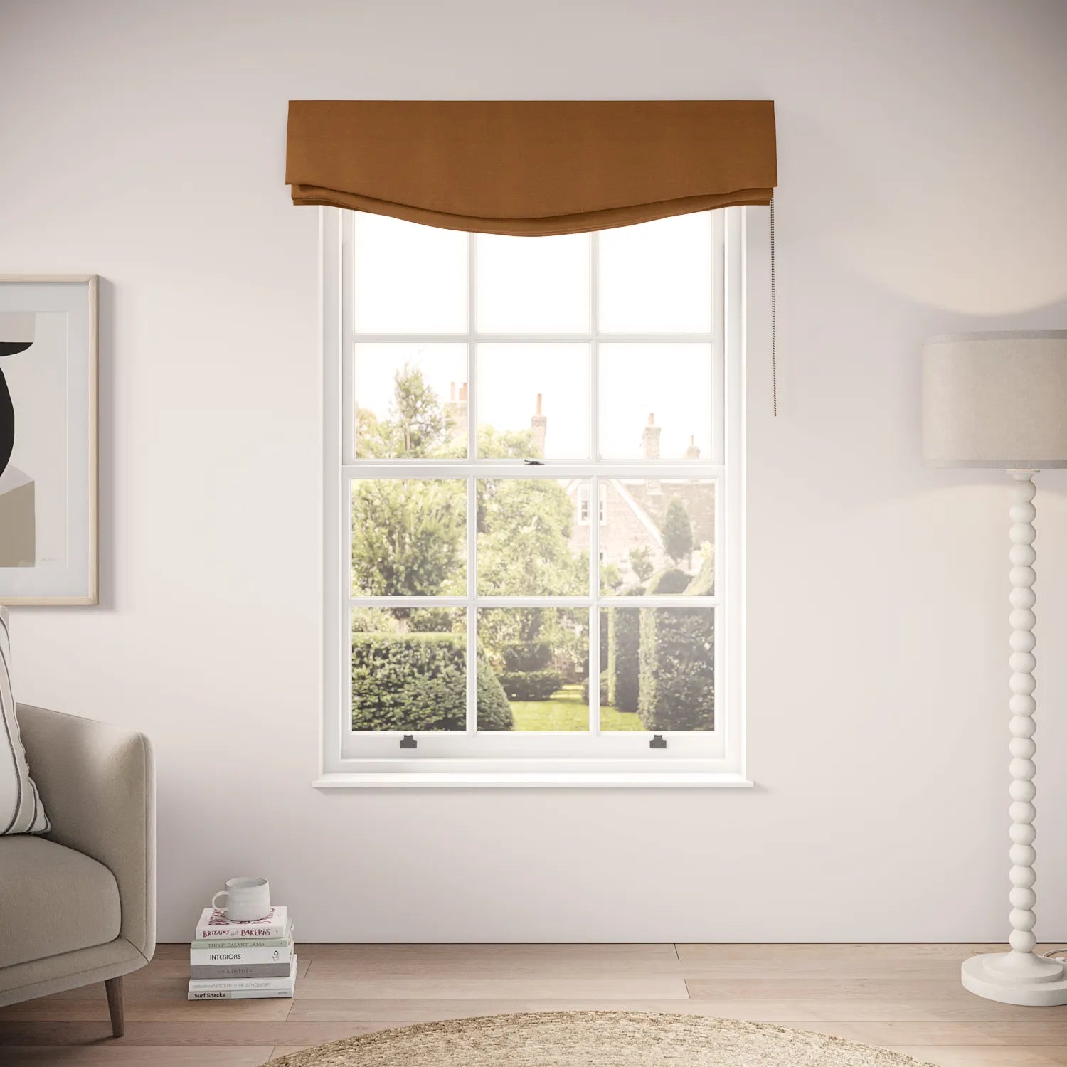 Lumley Blind - Pure Linen - Sussex Sunset