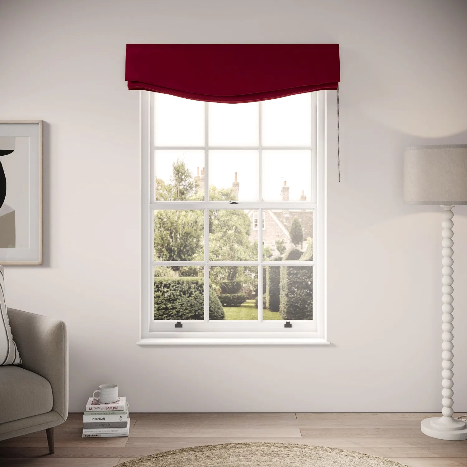 Lumley Blind - Soft Velvet - Ruby Tuesday