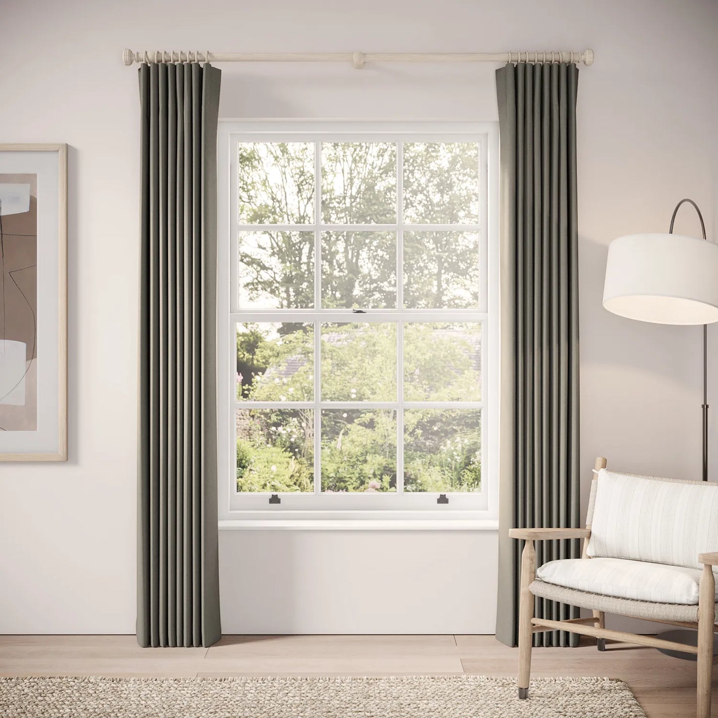 Matchbox Curtains - Brushed Cotton - Stratus