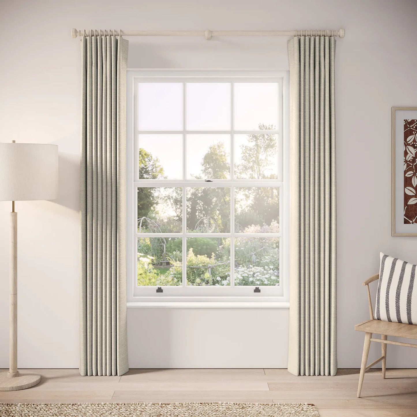 Matchbox Curtains - Eco Boucle - Pebblish
