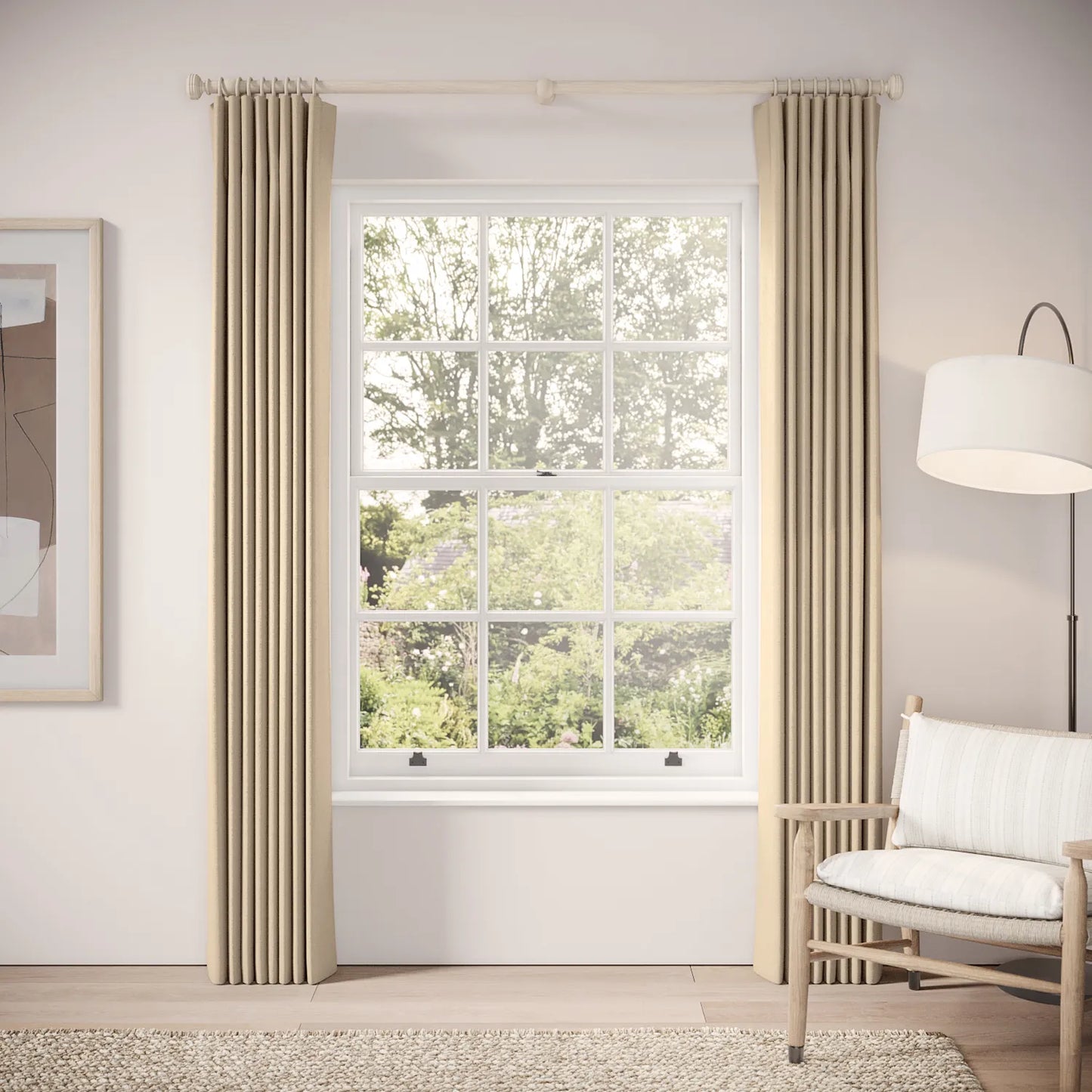 Matchbox Curtains - Eco Weave - Milky Coffee