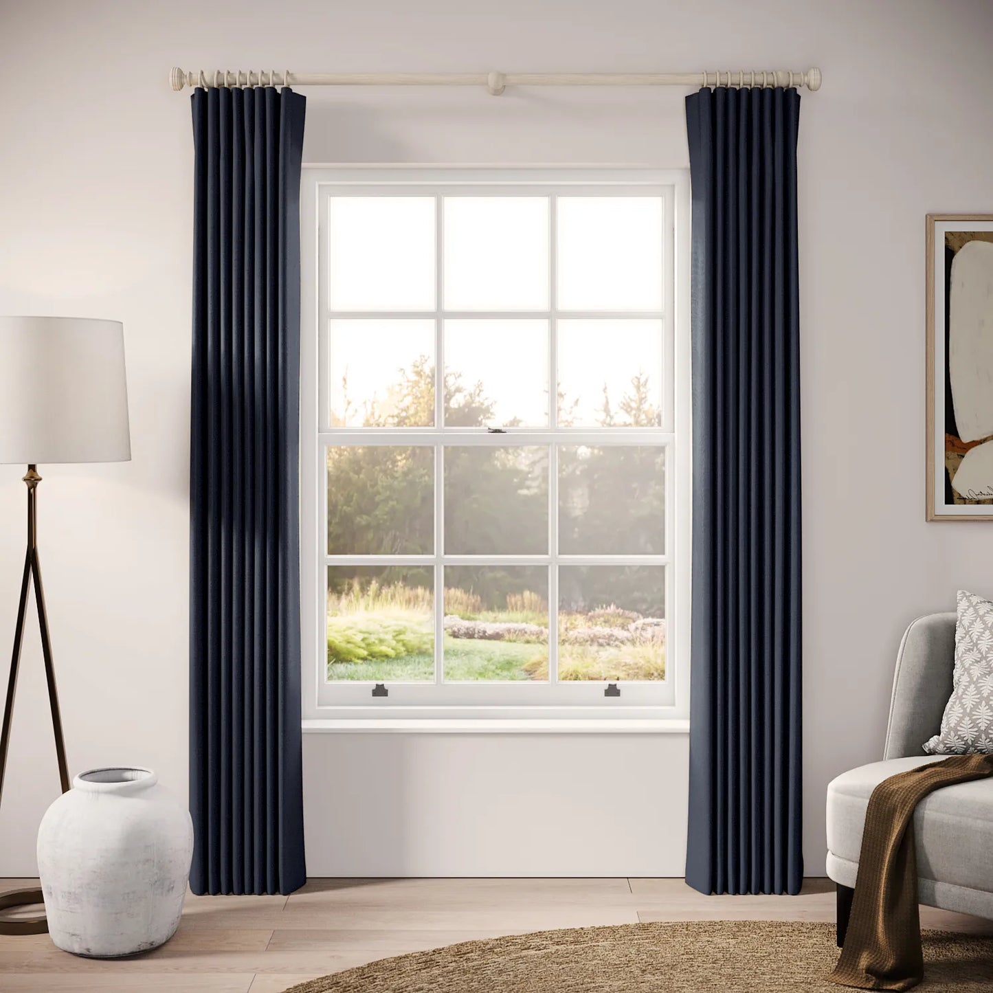 Matchbox Curtains - Eco Weave - Submarine