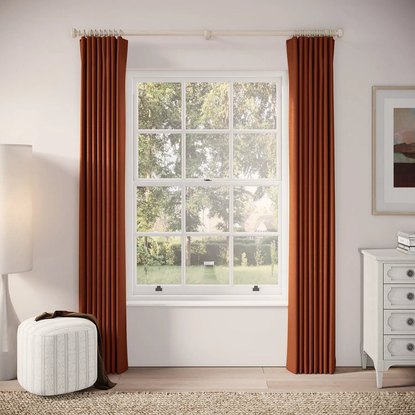 Matchbox Curtains - Linen Blend - Flare