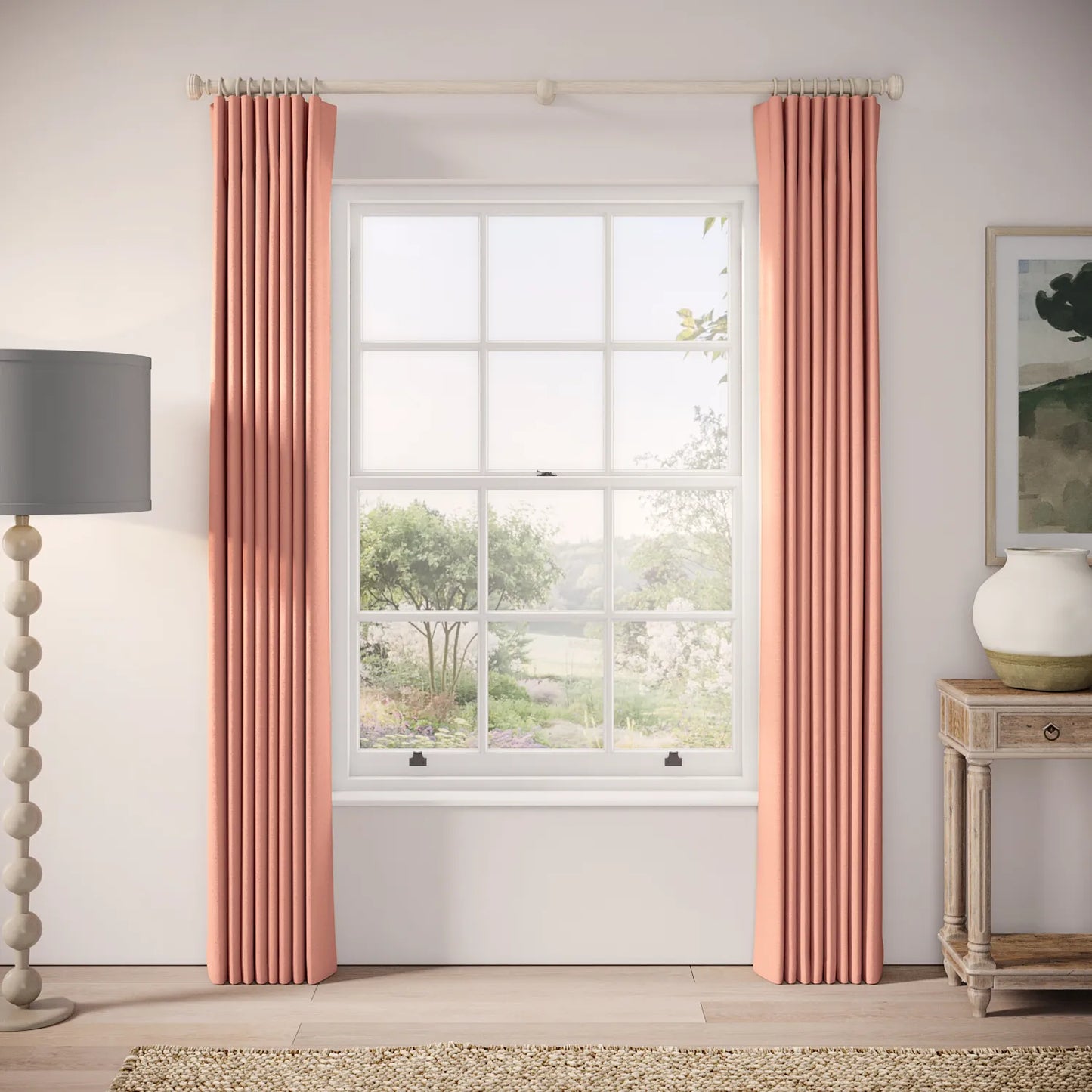 Matchbox Curtains - Linen Blend - Lollipop