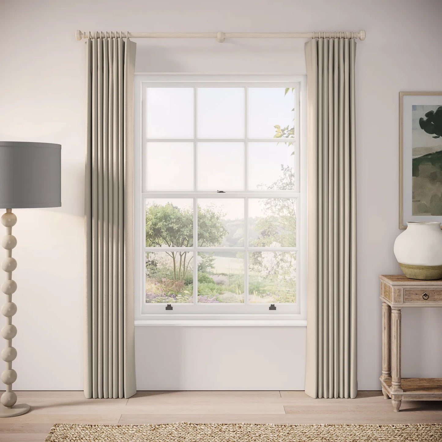 Matchbox Curtains - Linen Blend - Skimming