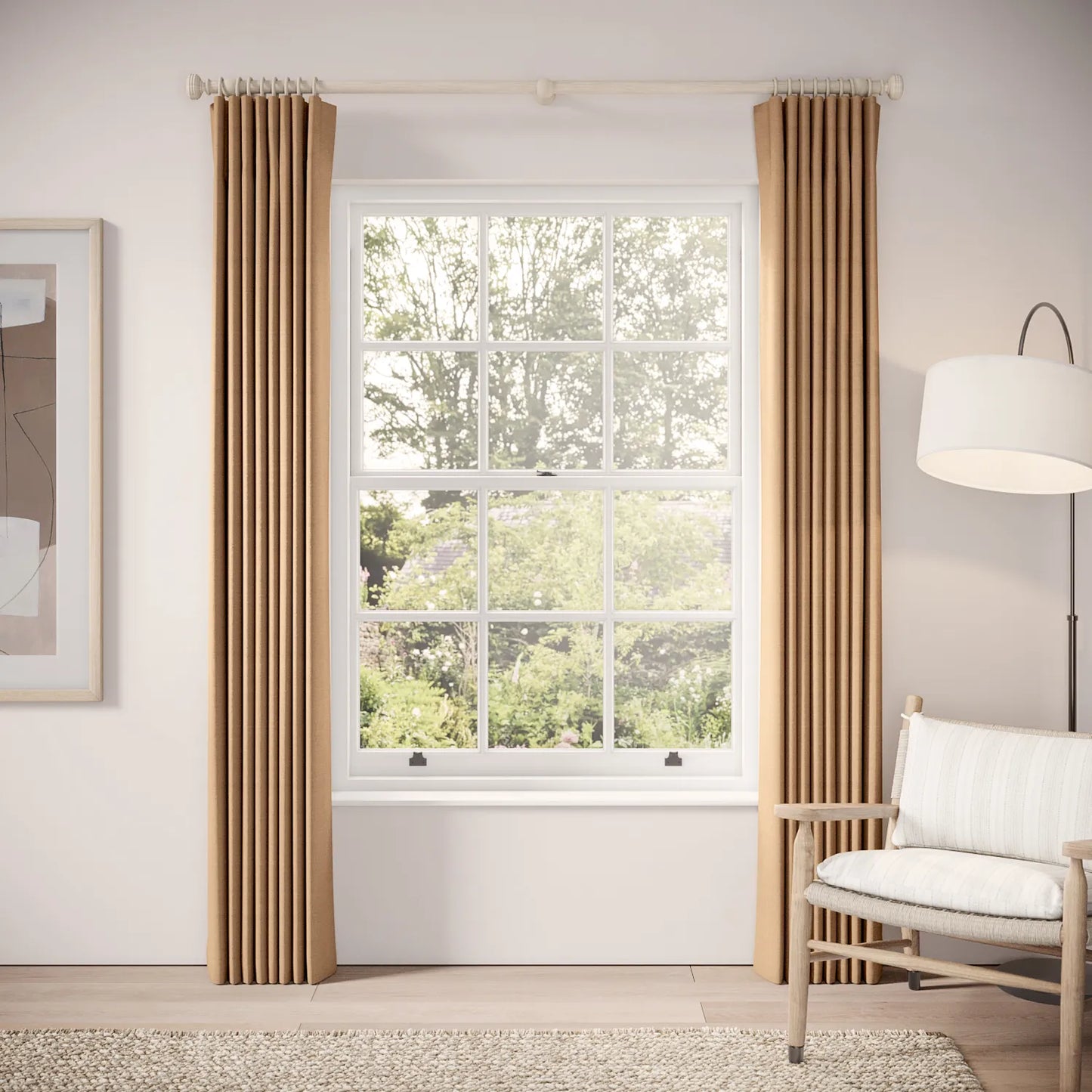 Matchbox Curtains - Pure Linen - Dust Bunny