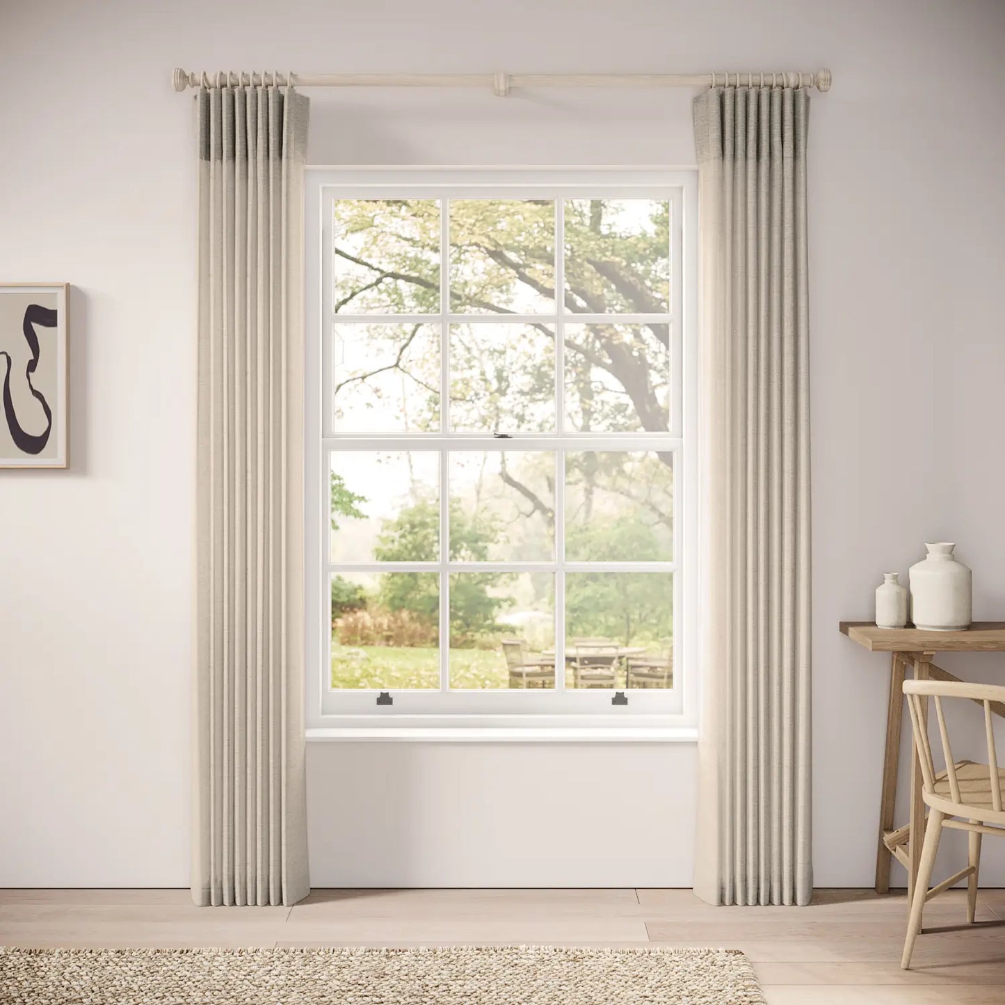 Matchbox Curtains - Slubby Sheer - Oatmilk