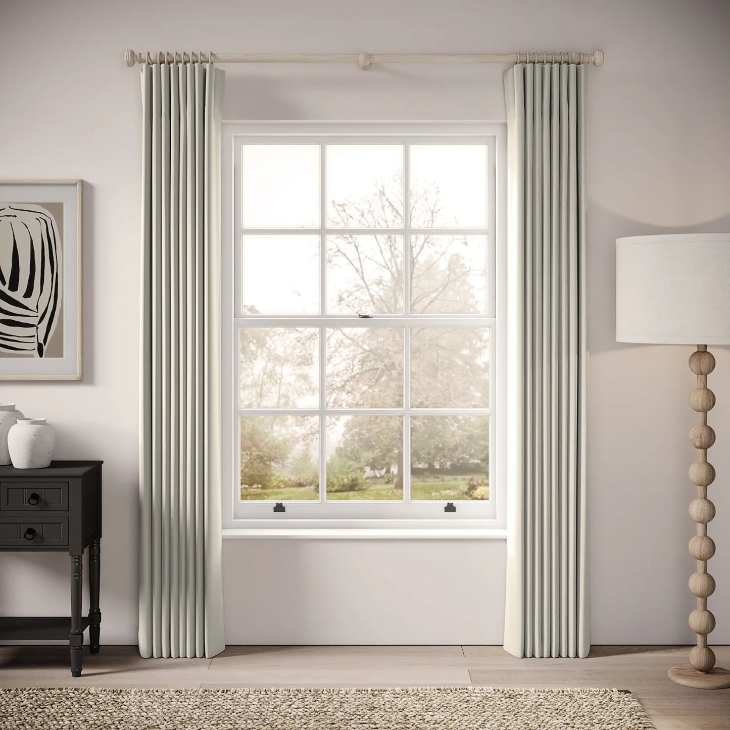 Matchbox Curtains - Soft Velvet - Mog