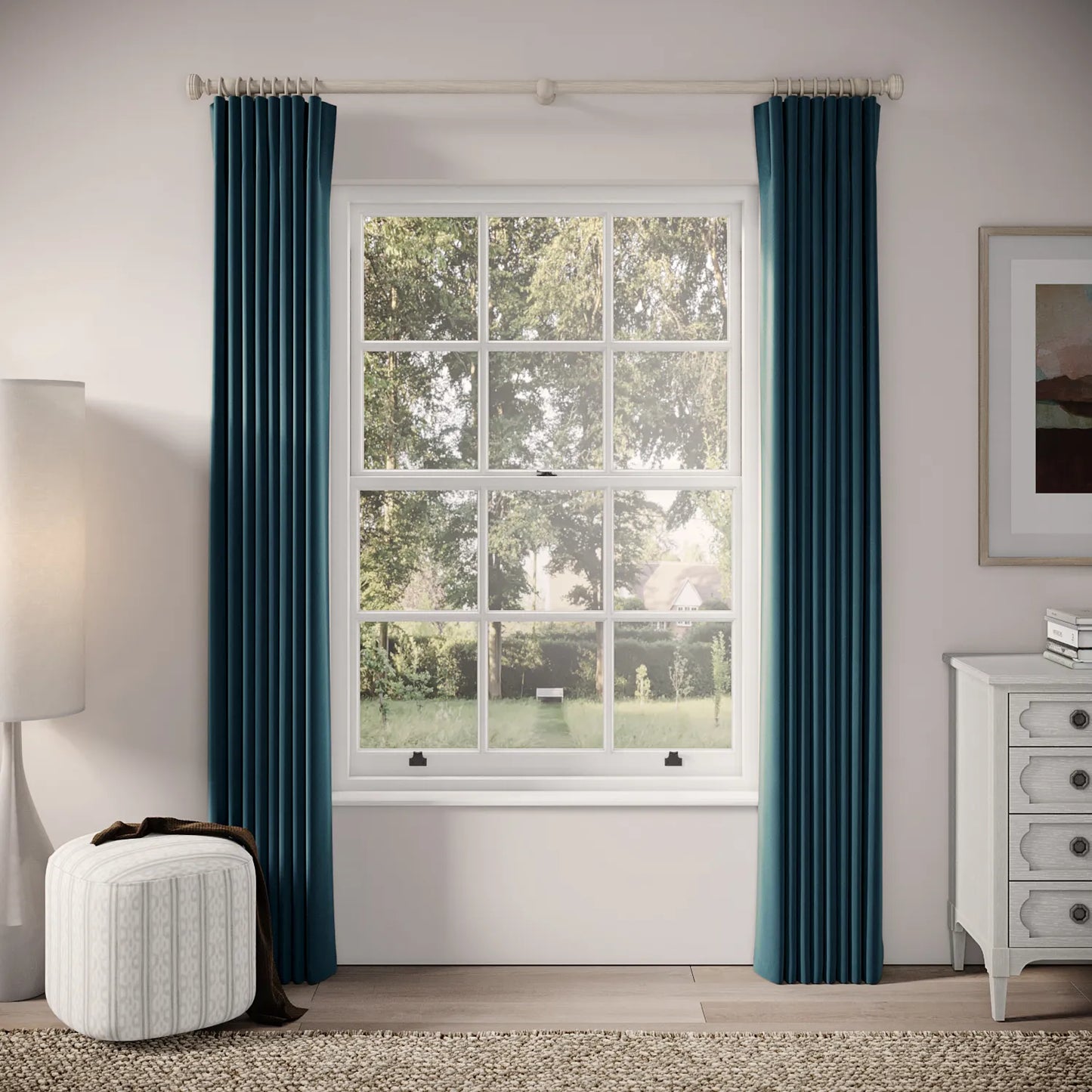 Matchbox Curtains - Soft Velvet - Reef
