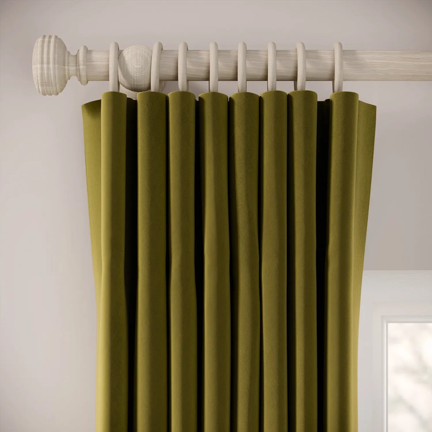 Matchbox Curtains - Soft Velvet - Thicket