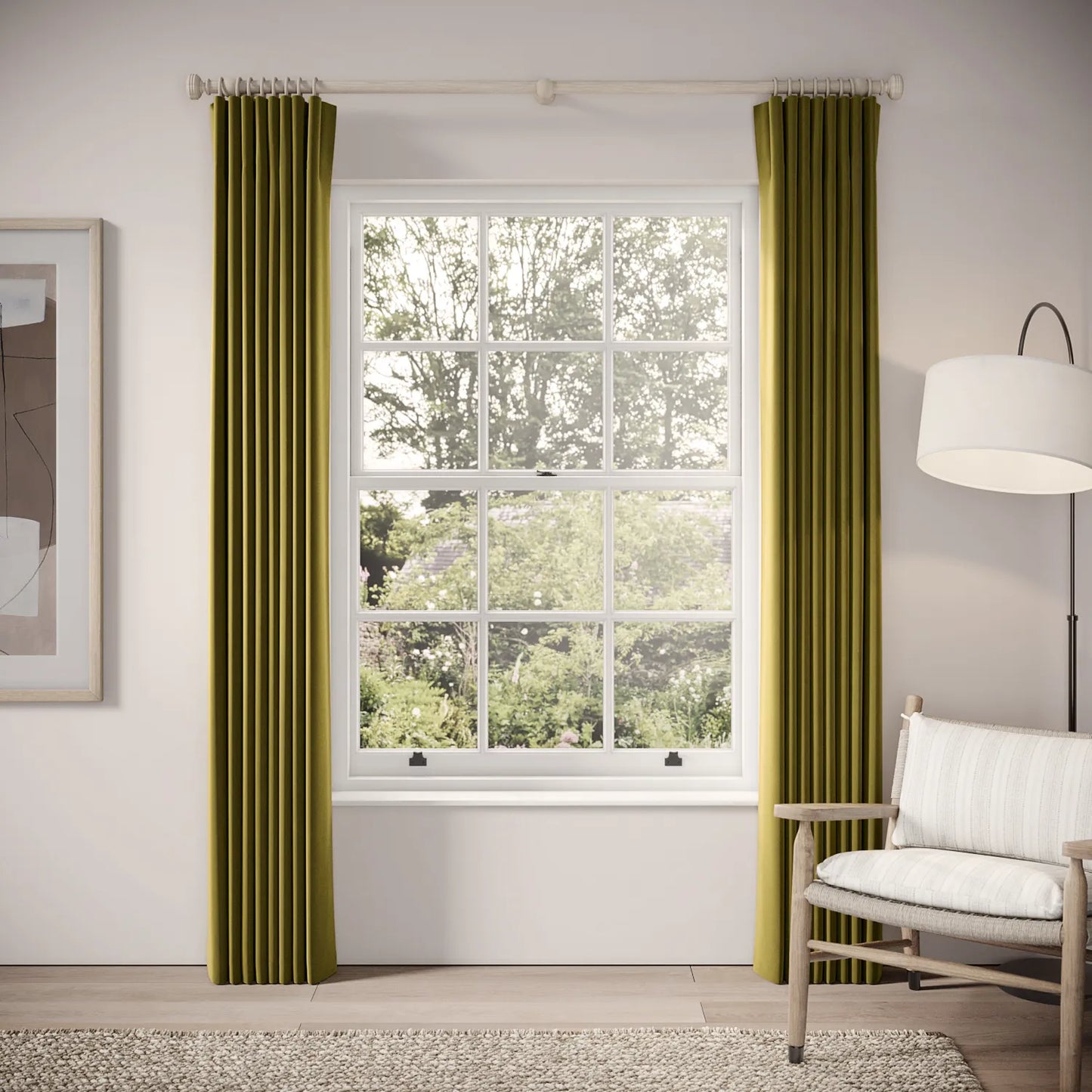 Matchbox Curtains - Soft Velvet - Thicket