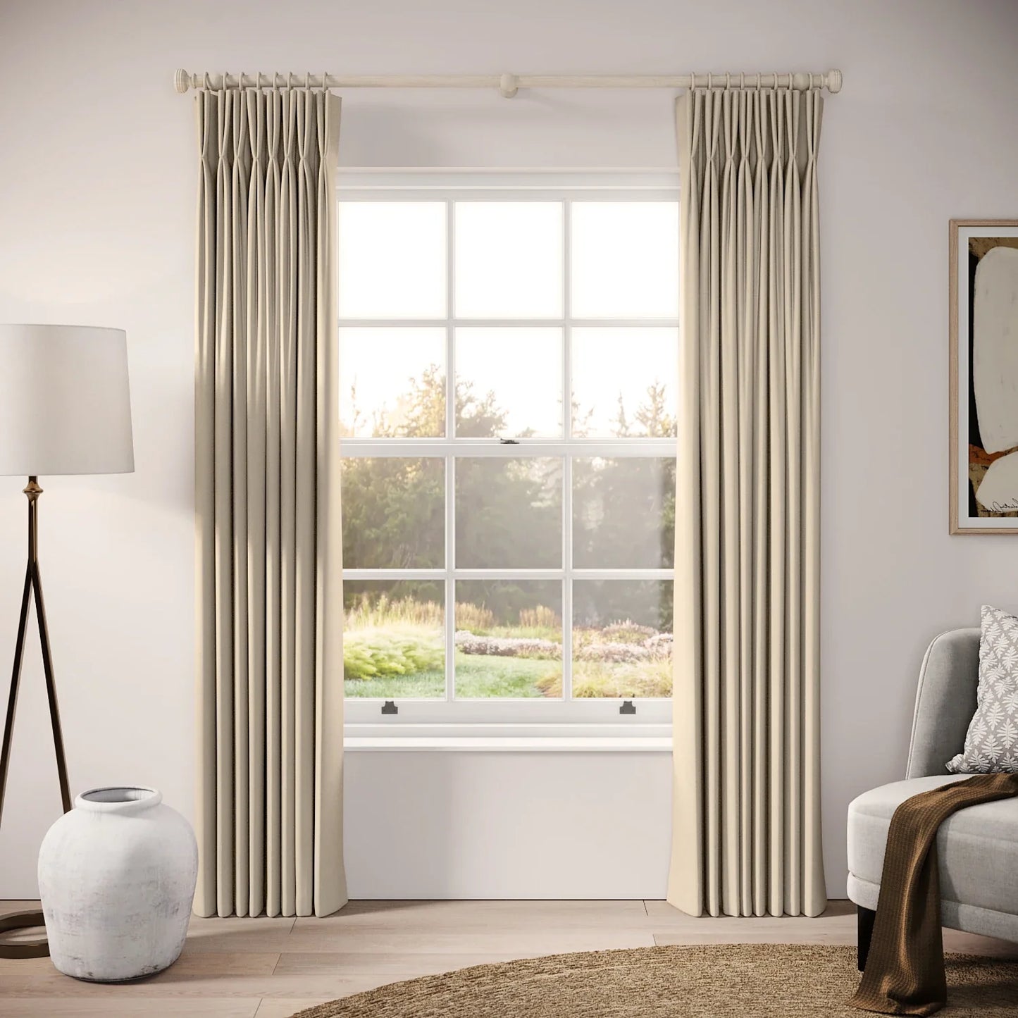 Merlin's Beard Curtains - Brushed Cotton - Mantlepiece