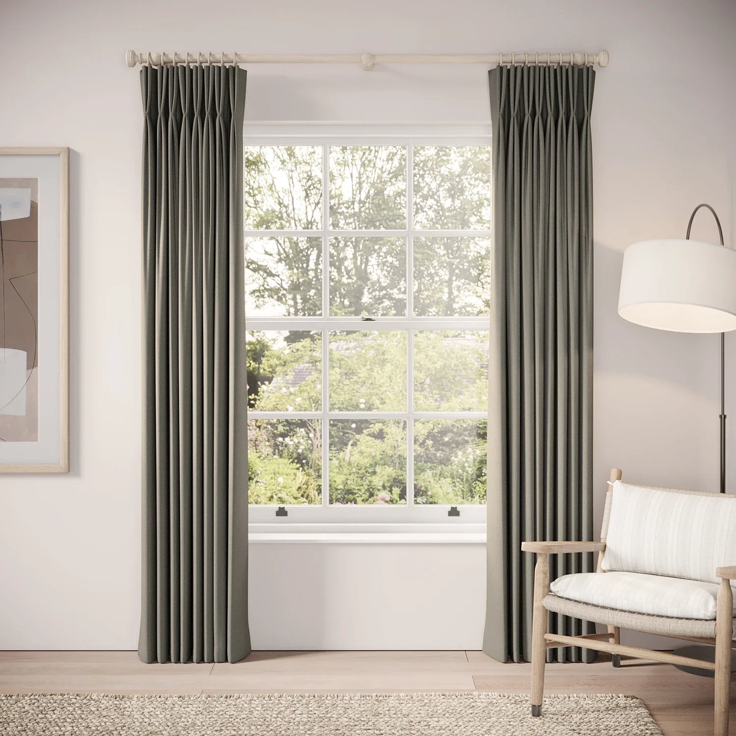 Merlin's Beard Curtains - Brushed Cotton - Stratus